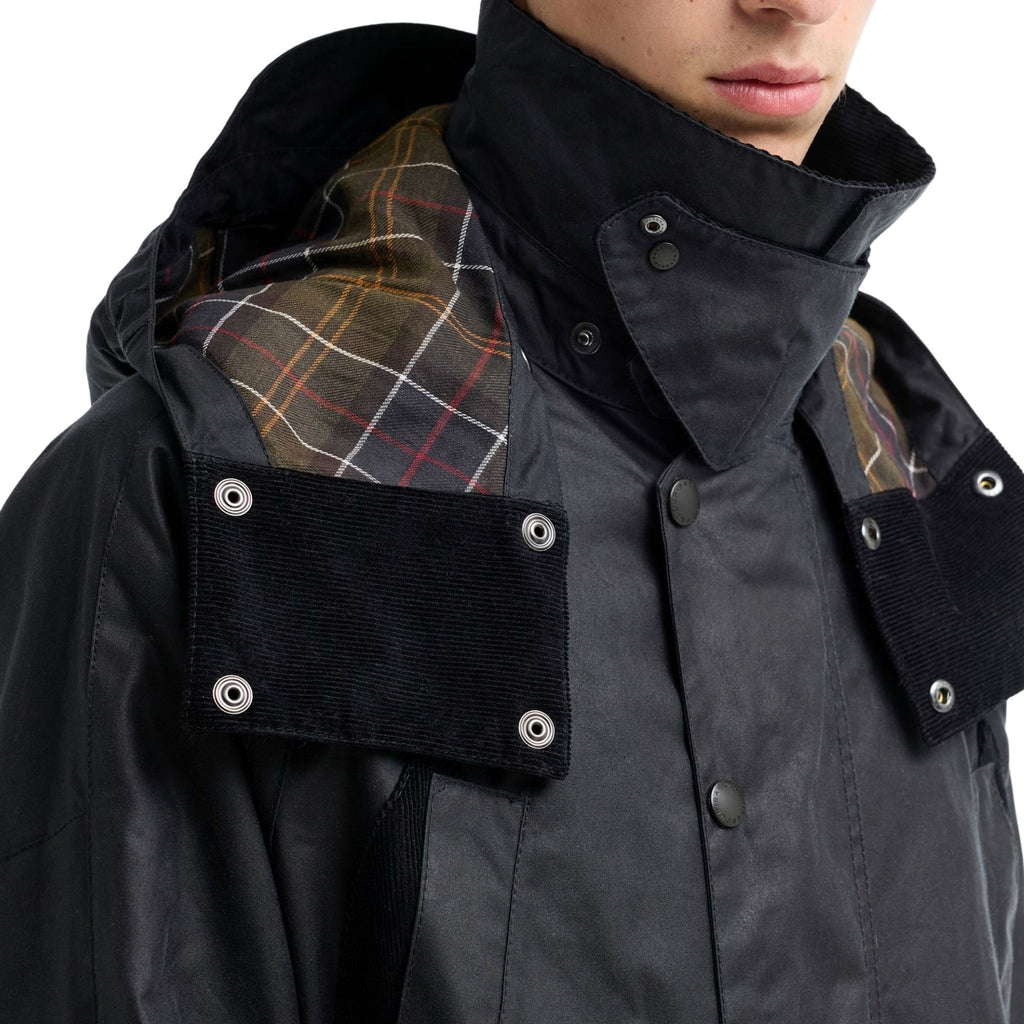 Barbour x Norbit Long Wax Jacket - Navy