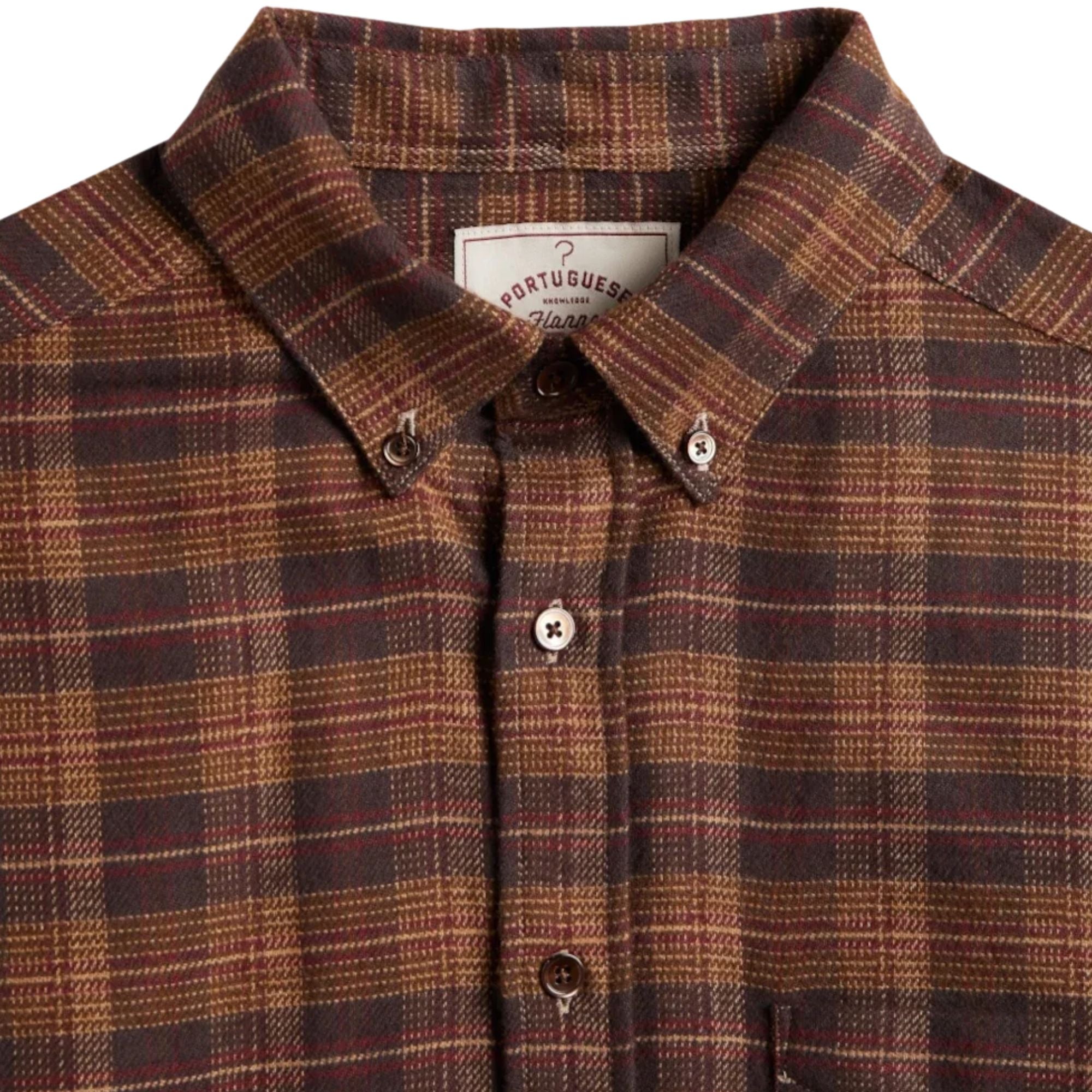 Portuguese Flannel Trigo Plaid Flannel Shirt - Multi