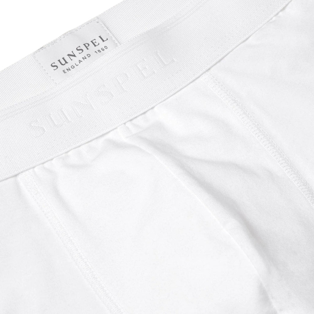 Sunspel Stretch Cotton Boxer Briefs - White