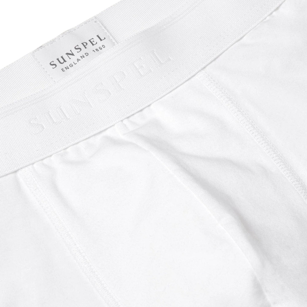 Sunspel Stretch Cotton Boxer Briefs - White