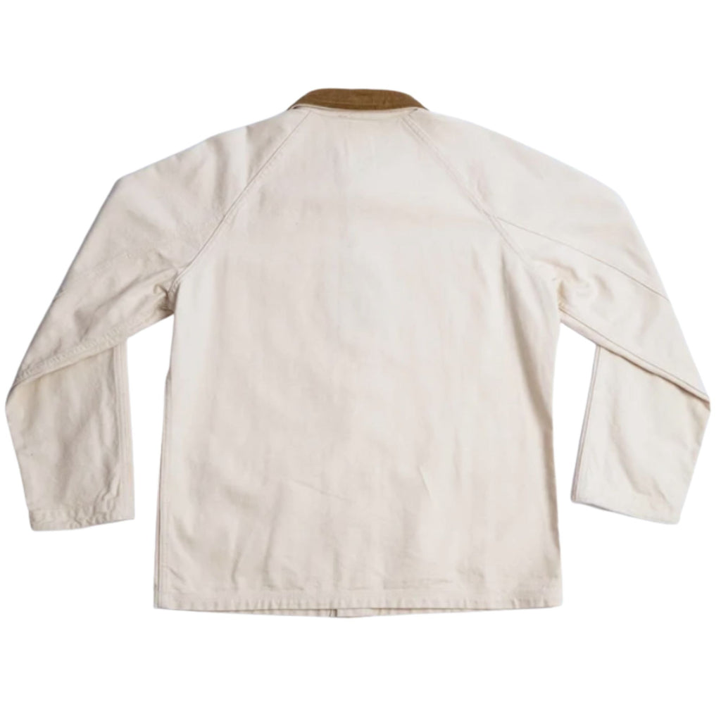 Heimat Cotton Canvas Contrast Collar Journey Coat - Seashell