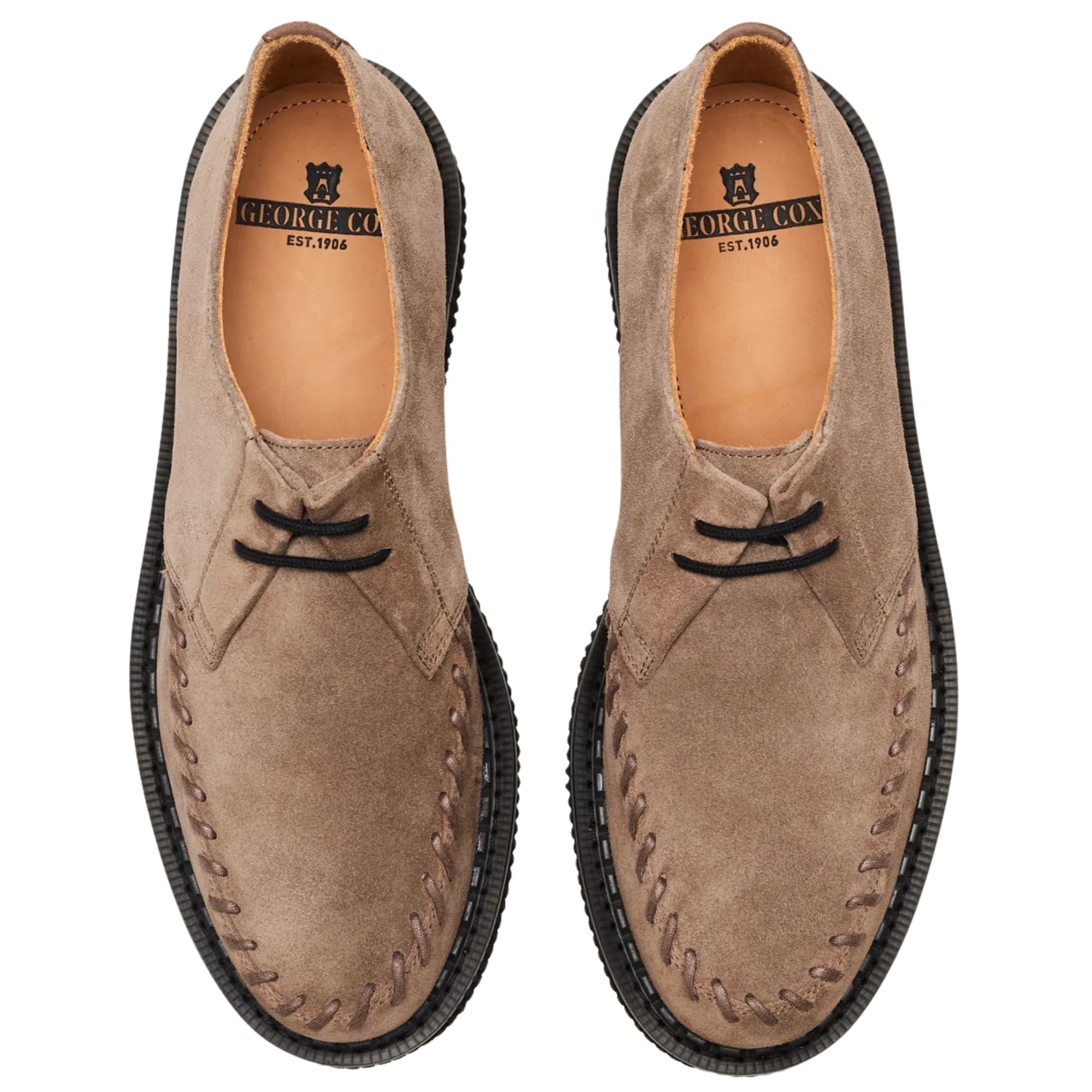George Cox Dulley Shoes - Mushroom Suede