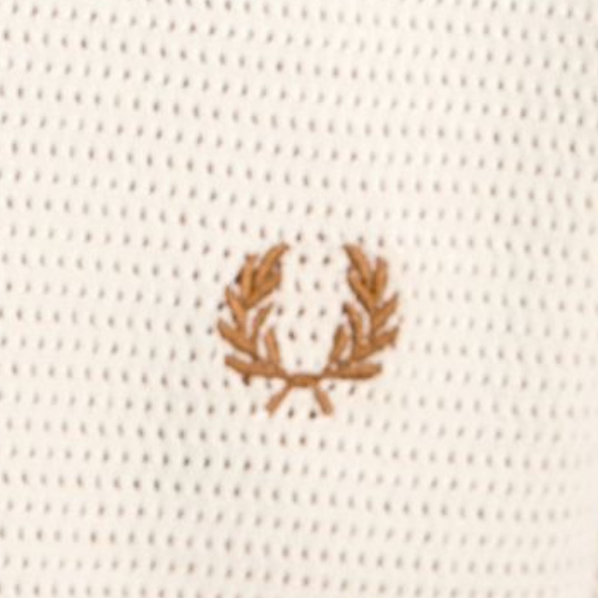 Fred Perry Pointelle Knitted Shirt - Ecru