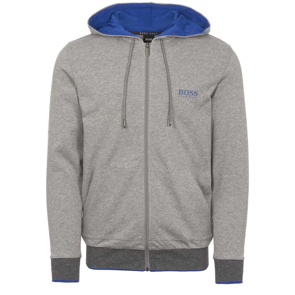 Grey Zip Through Hoodie
