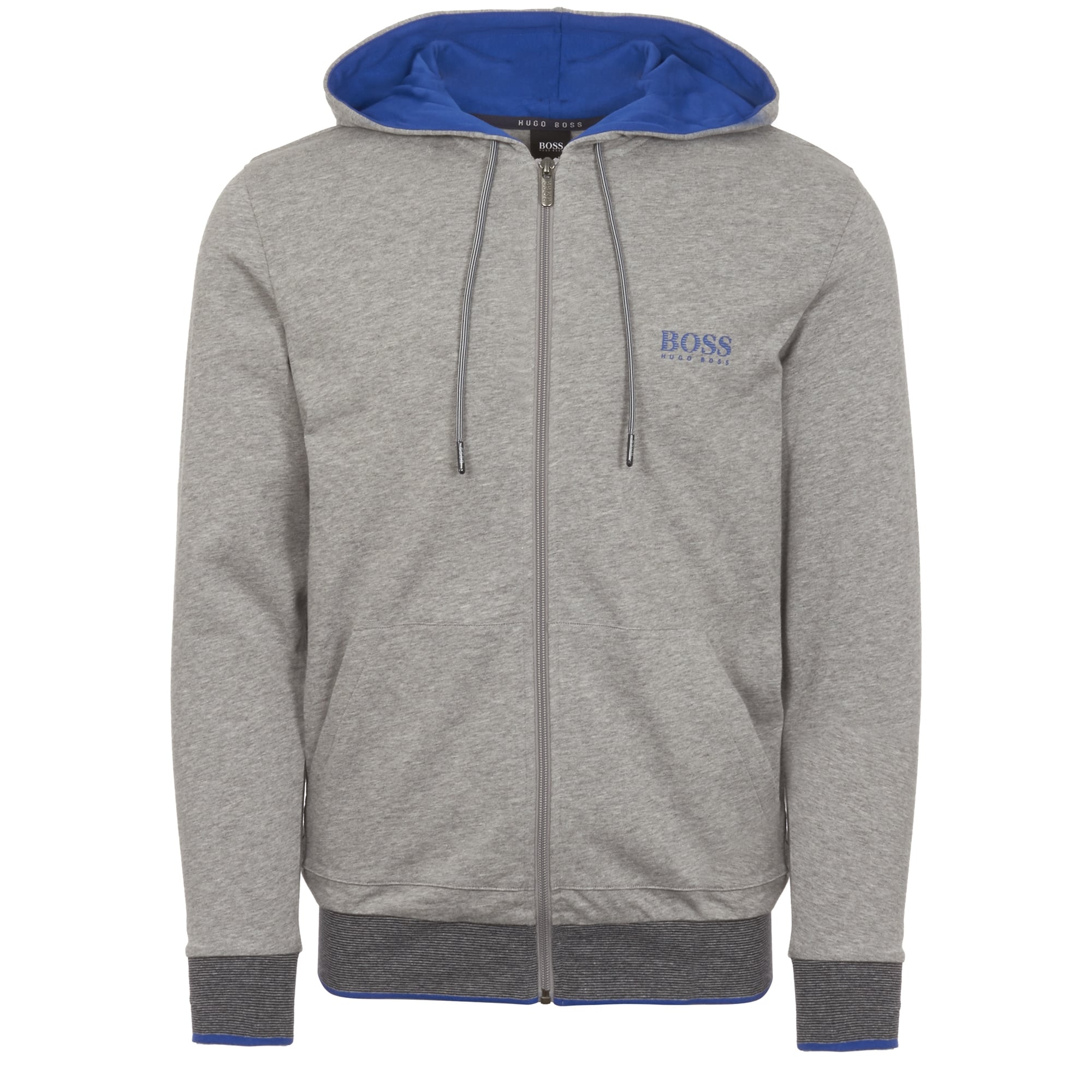 Grey Zip Through Hoodie