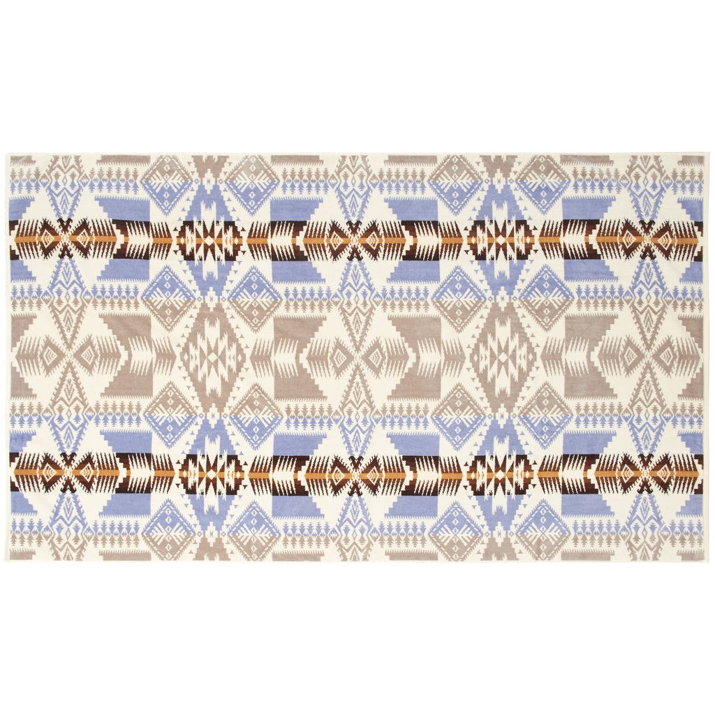 Oversized Jacquard Beach Towel - Silver Bark
