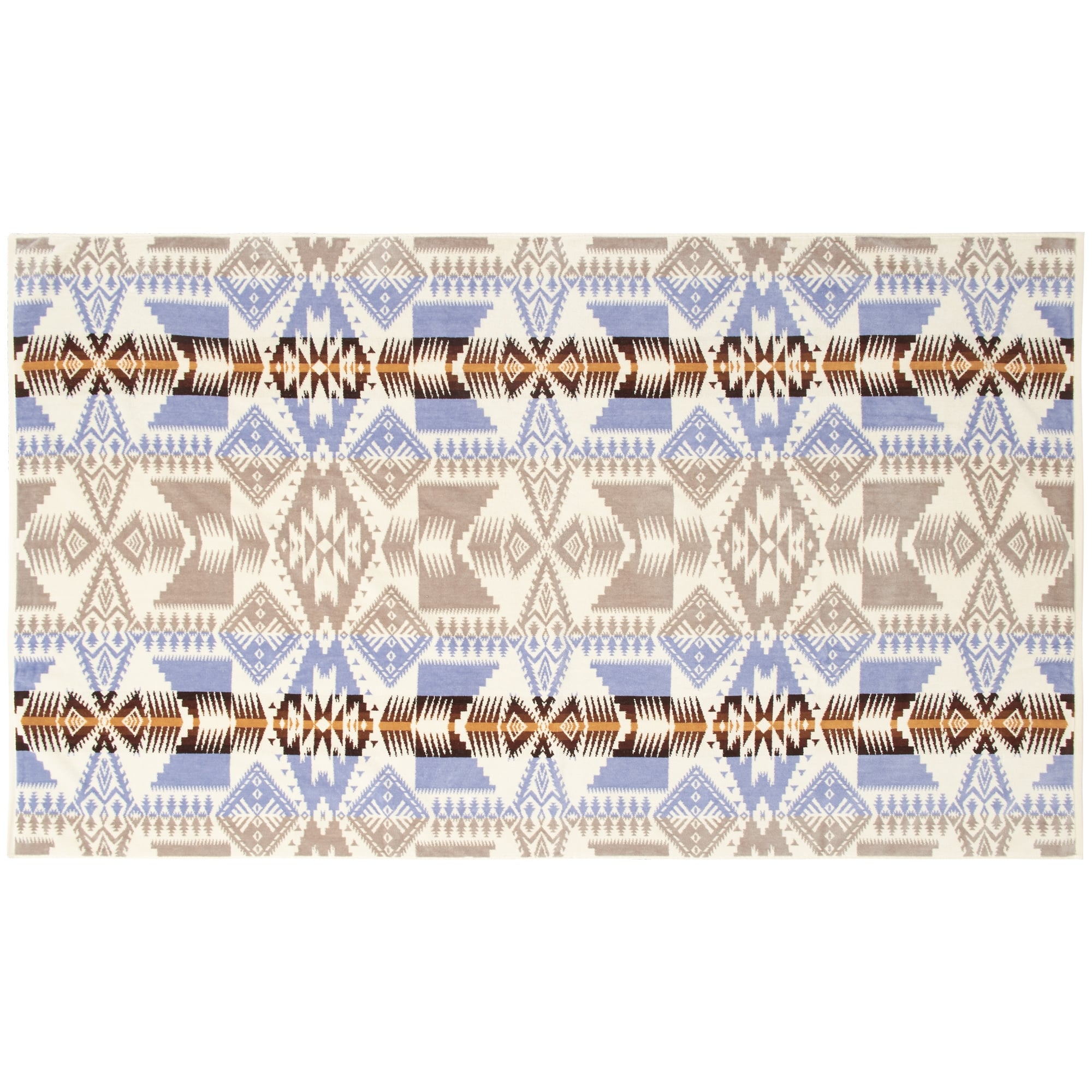 Oversized Jacquard Beach Towel - Silver Bark