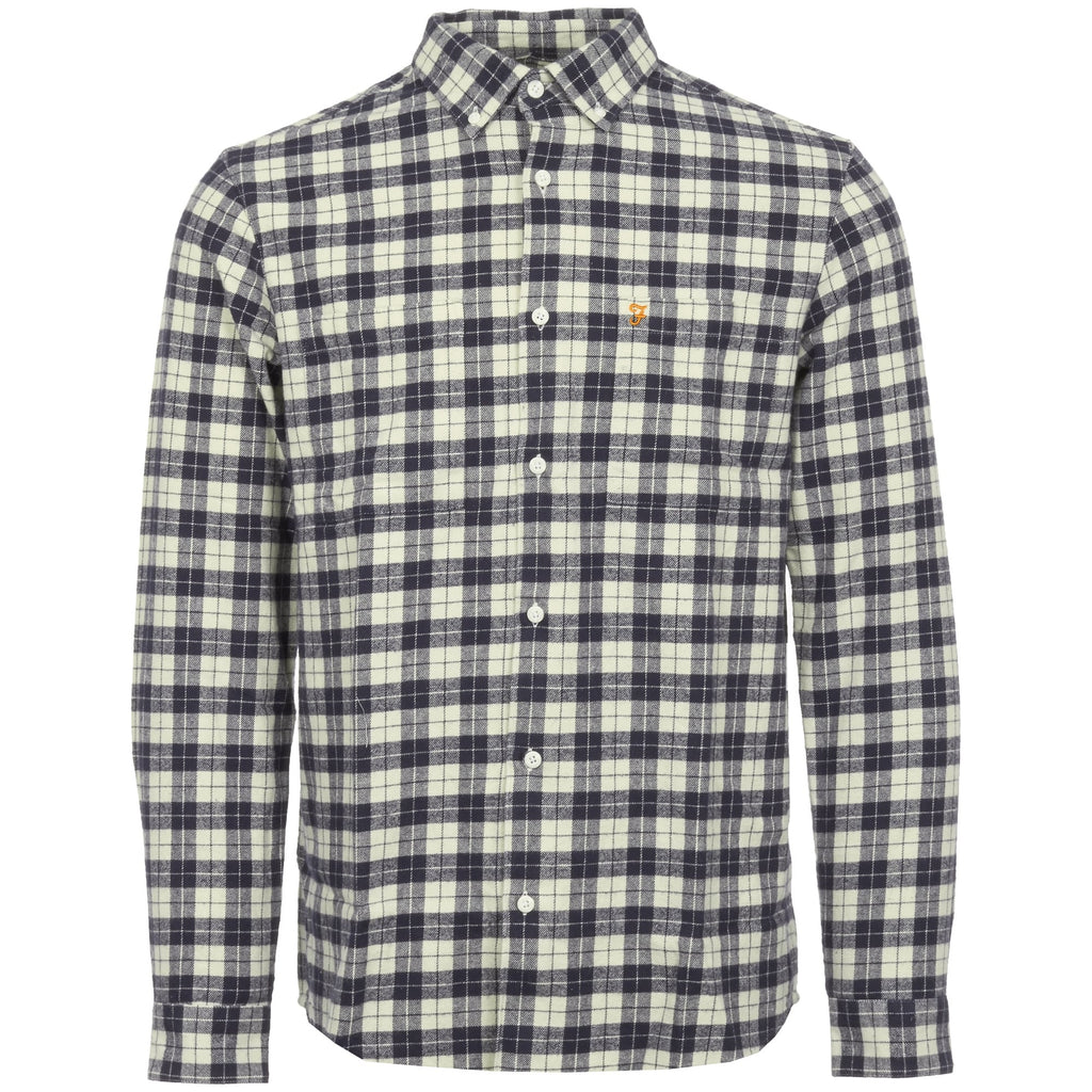 Navy Coleville Brushed Twill Shirt