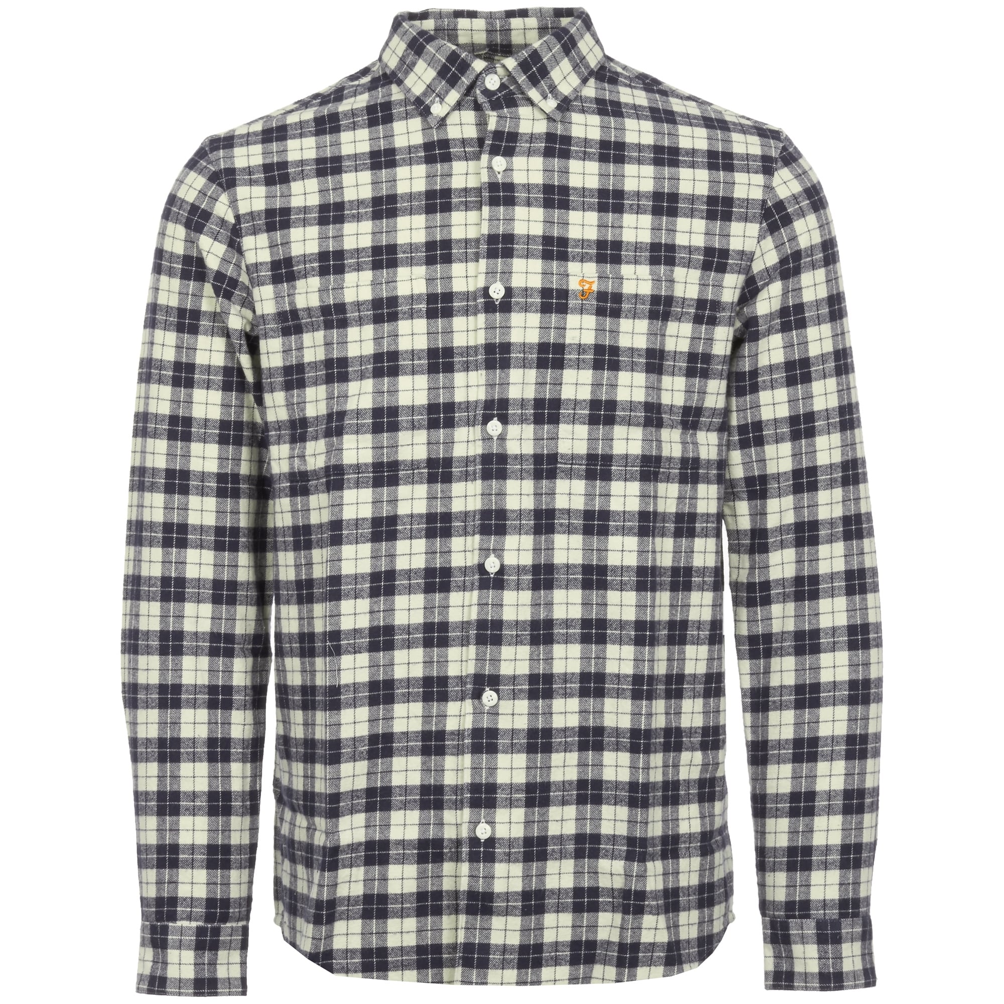 Navy Coleville Brushed Twill Shirt