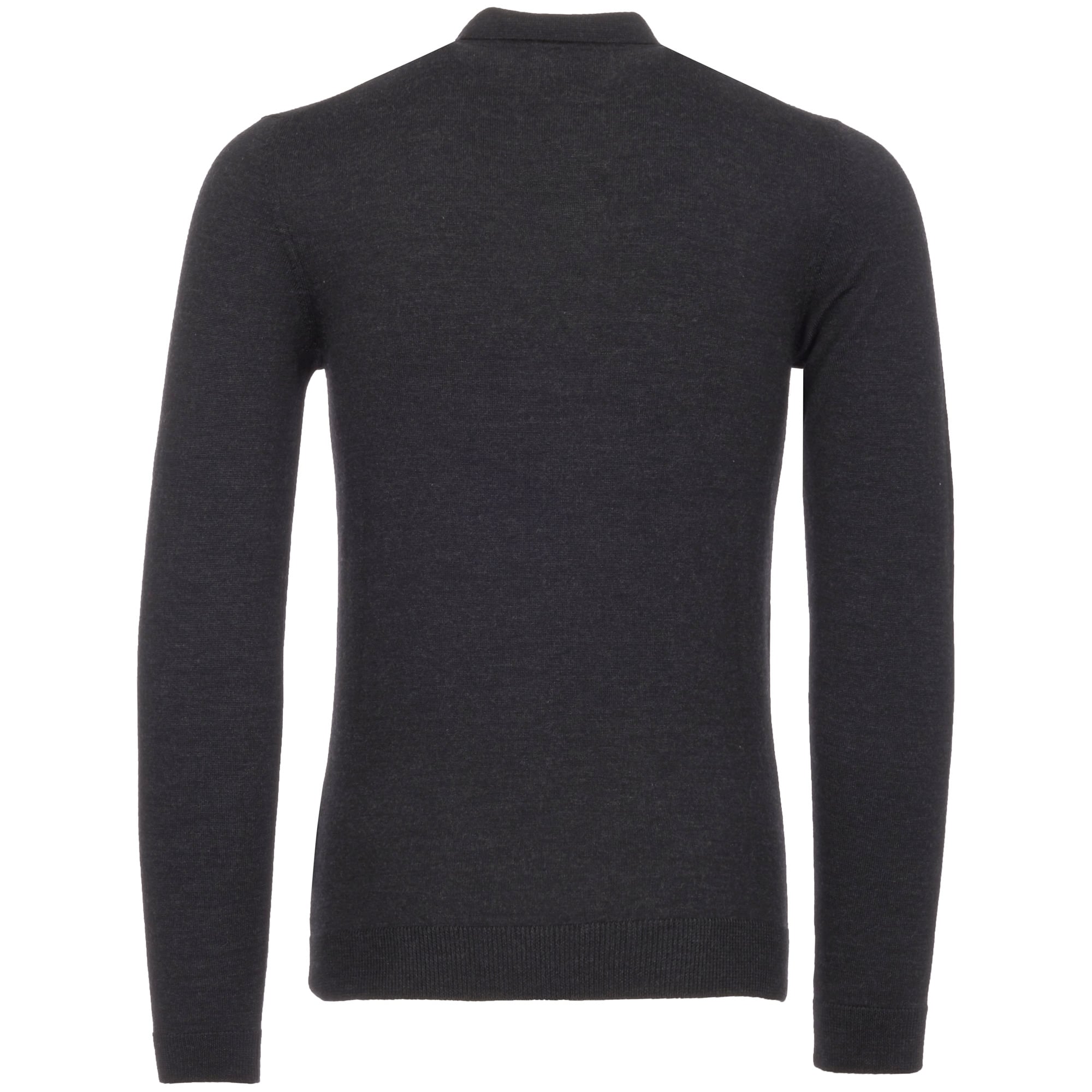 Maidwell Knitted Polo Shirt - Dark Asphalt