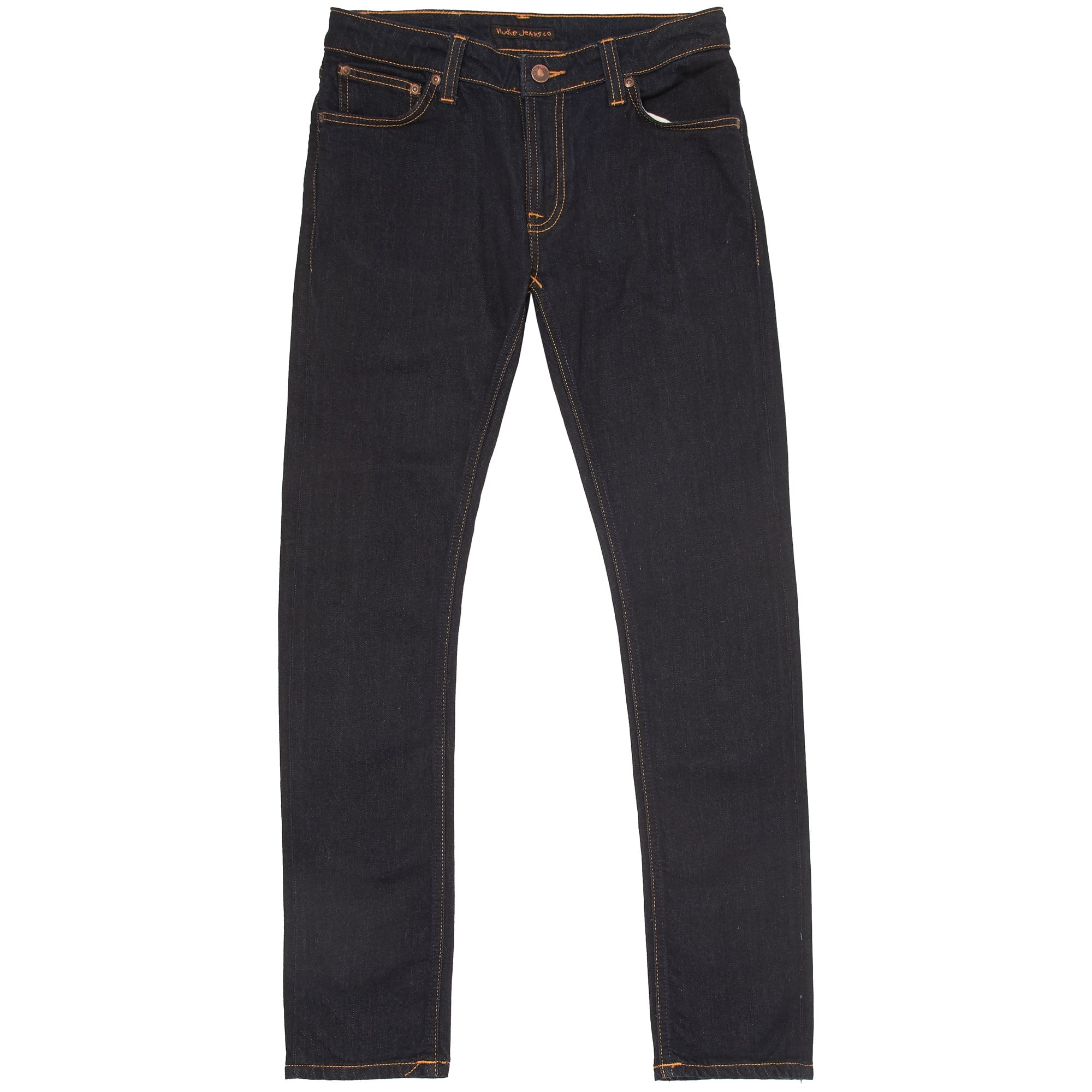 Nudie Jeans Skinny Lin Jeans - Dry Deep Orange – Stuarts London