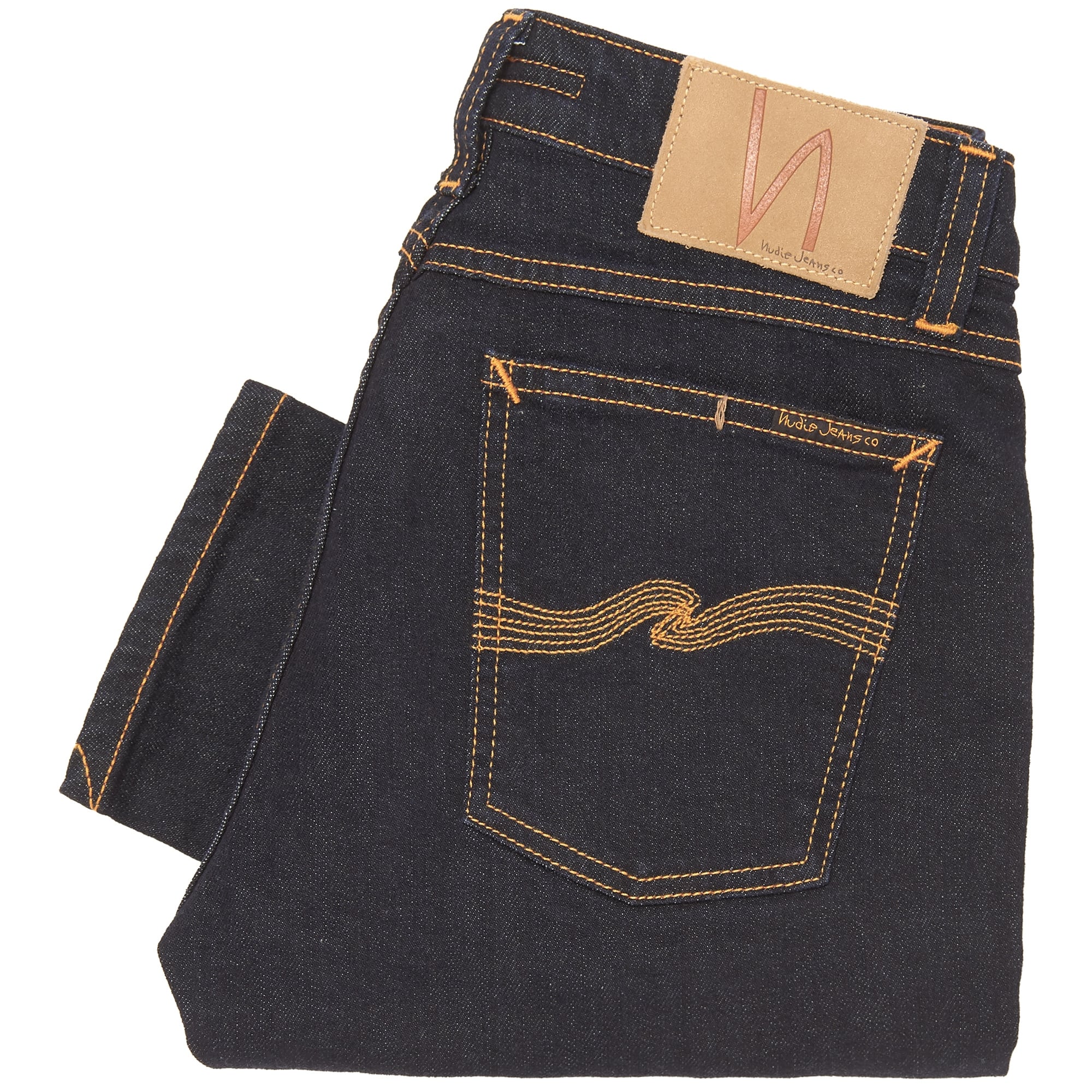 Nudie Jeans Skinny Lin Jeans - Dry Deep Orange – Stuarts London
