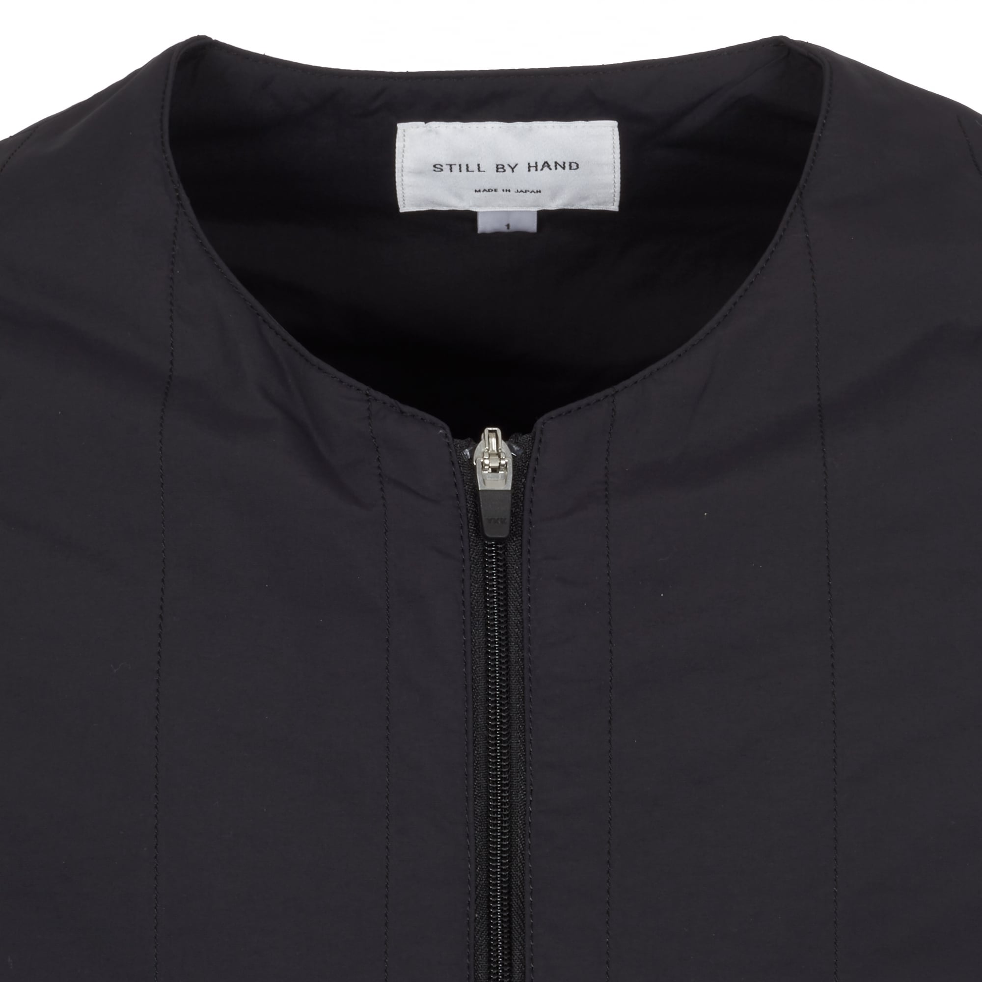 Still By Hand Black Crew Neck Blouson Jacket