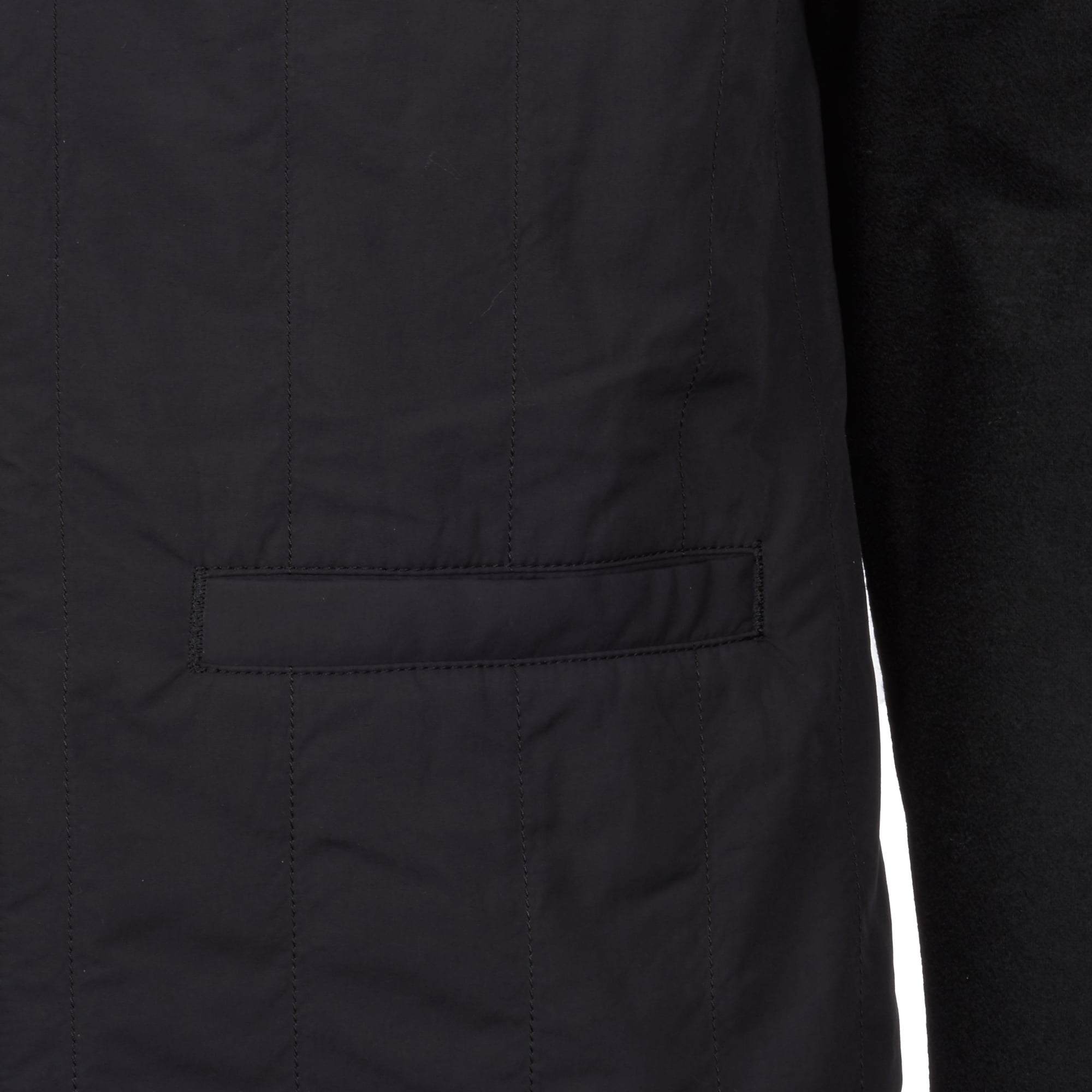 Still By Hand Black Crew Neck Blouson Jacket