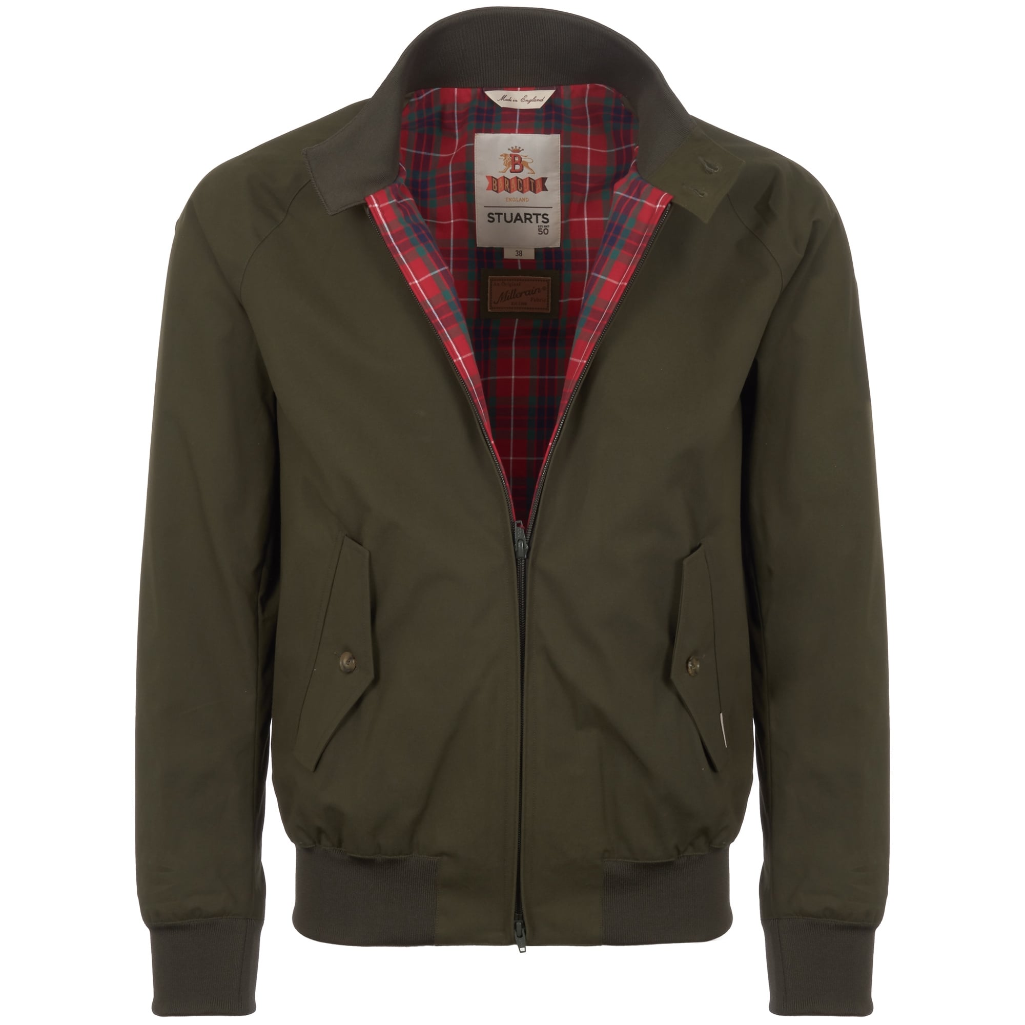 Stuarts Anniversary Archive Fit G9 Harrington Jacket - Military Green
