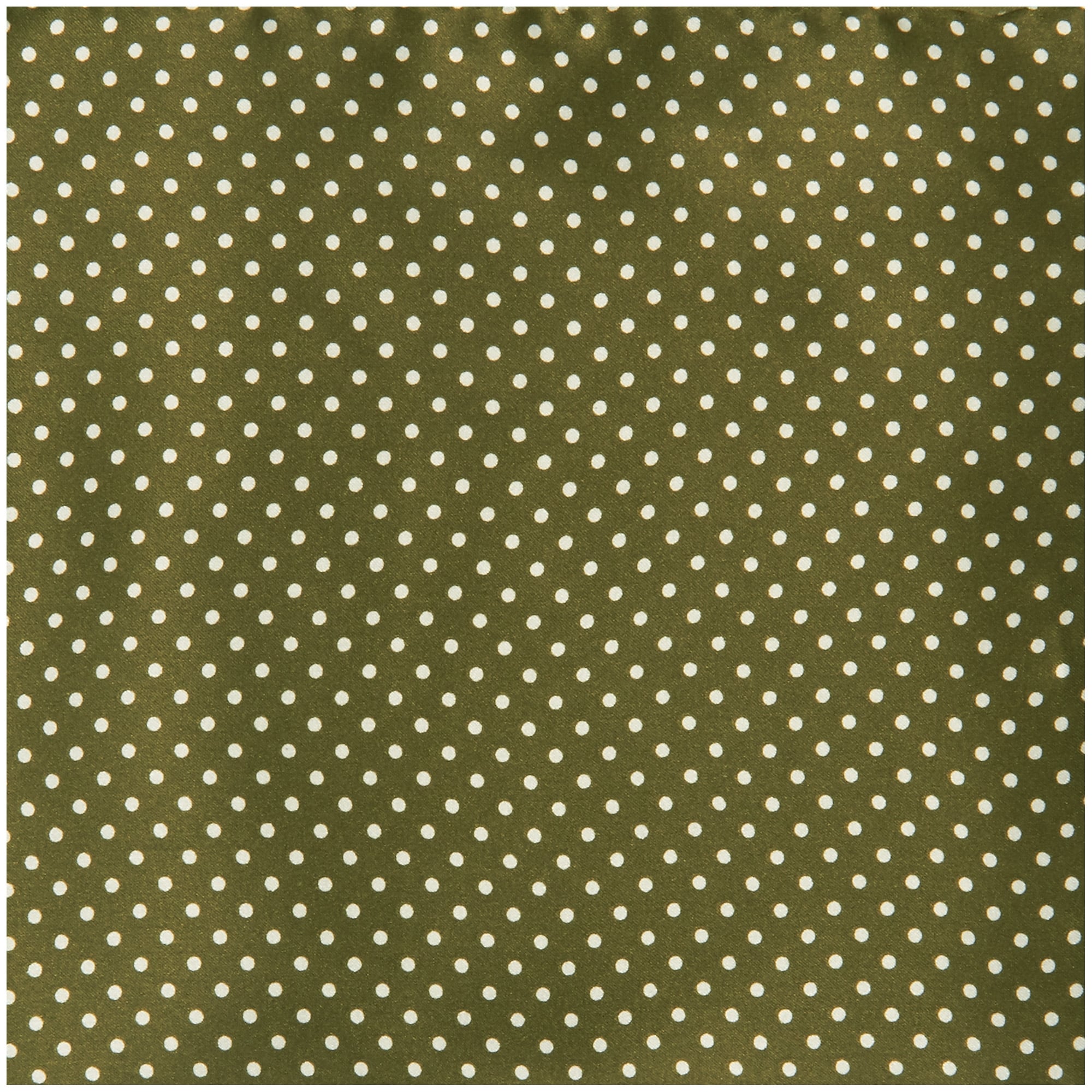 Green Pin Dot Silk Pocket Square