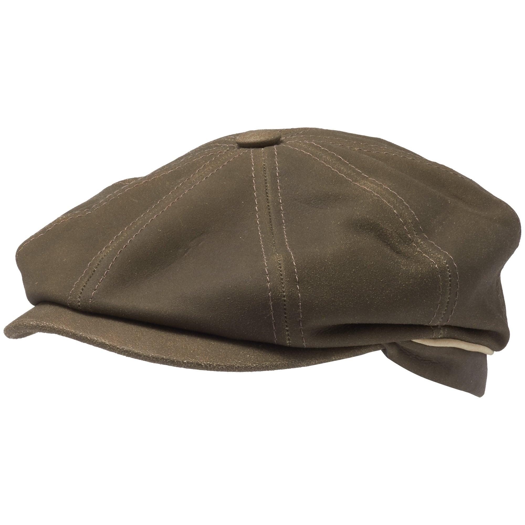 Stetson Hats Light Olive Lambskin Hatteras Cap