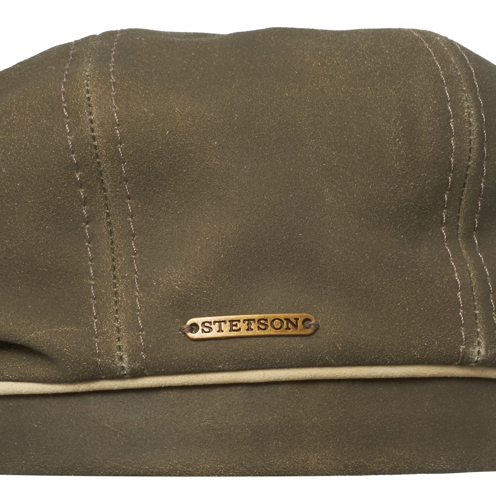 Stetson Hats Light Olive Lambskin Hatteras Cap