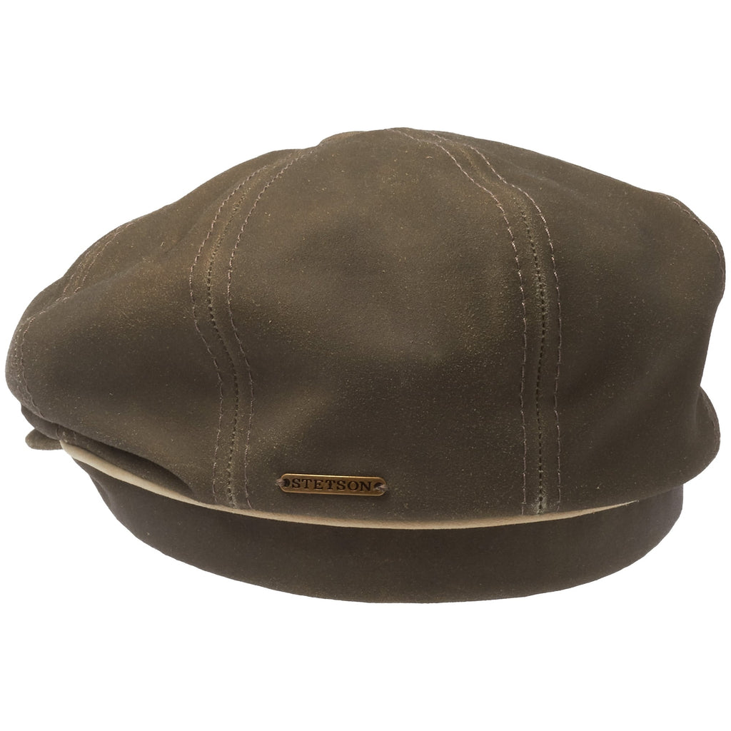 Stetson Hats Light Olive Lambskin Hatteras Cap