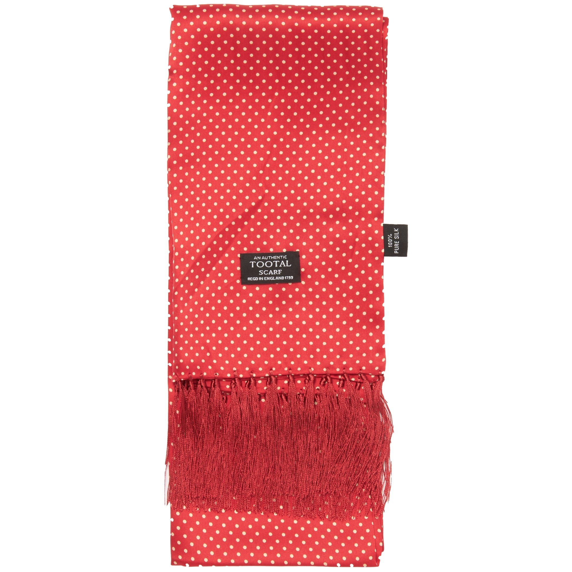 Tootal Vintage Polka Dot Red Scarf TL3805