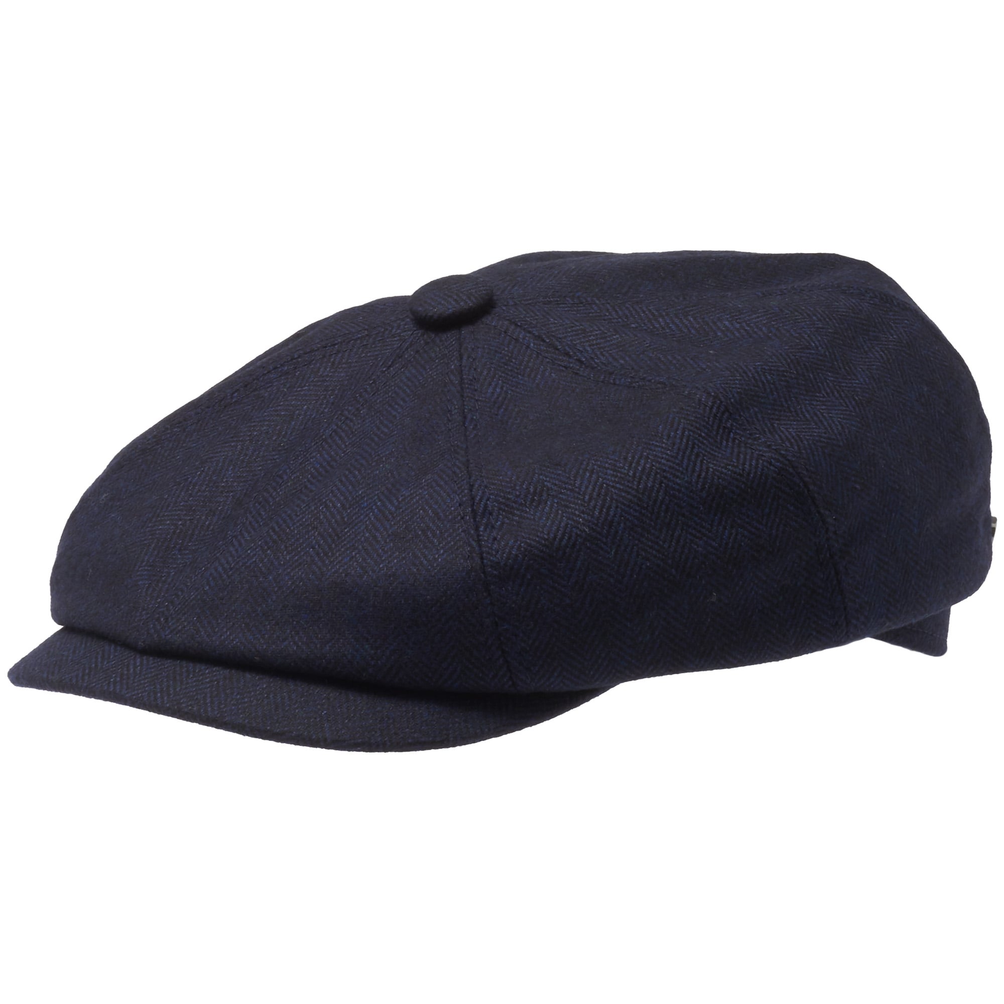 Silk Hatteras Newsboy cap- Navy