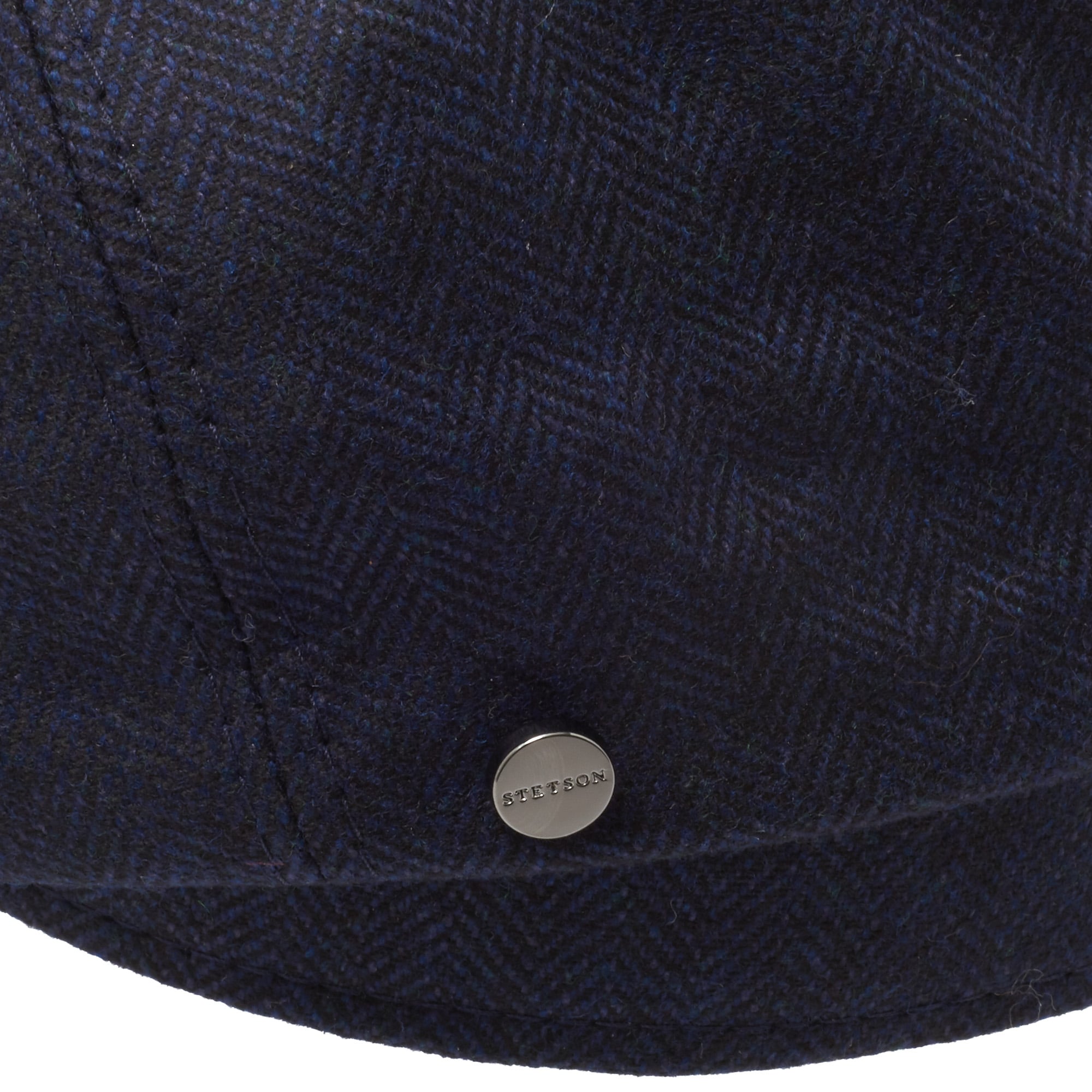 Silk Hatteras Newsboy cap- Navy