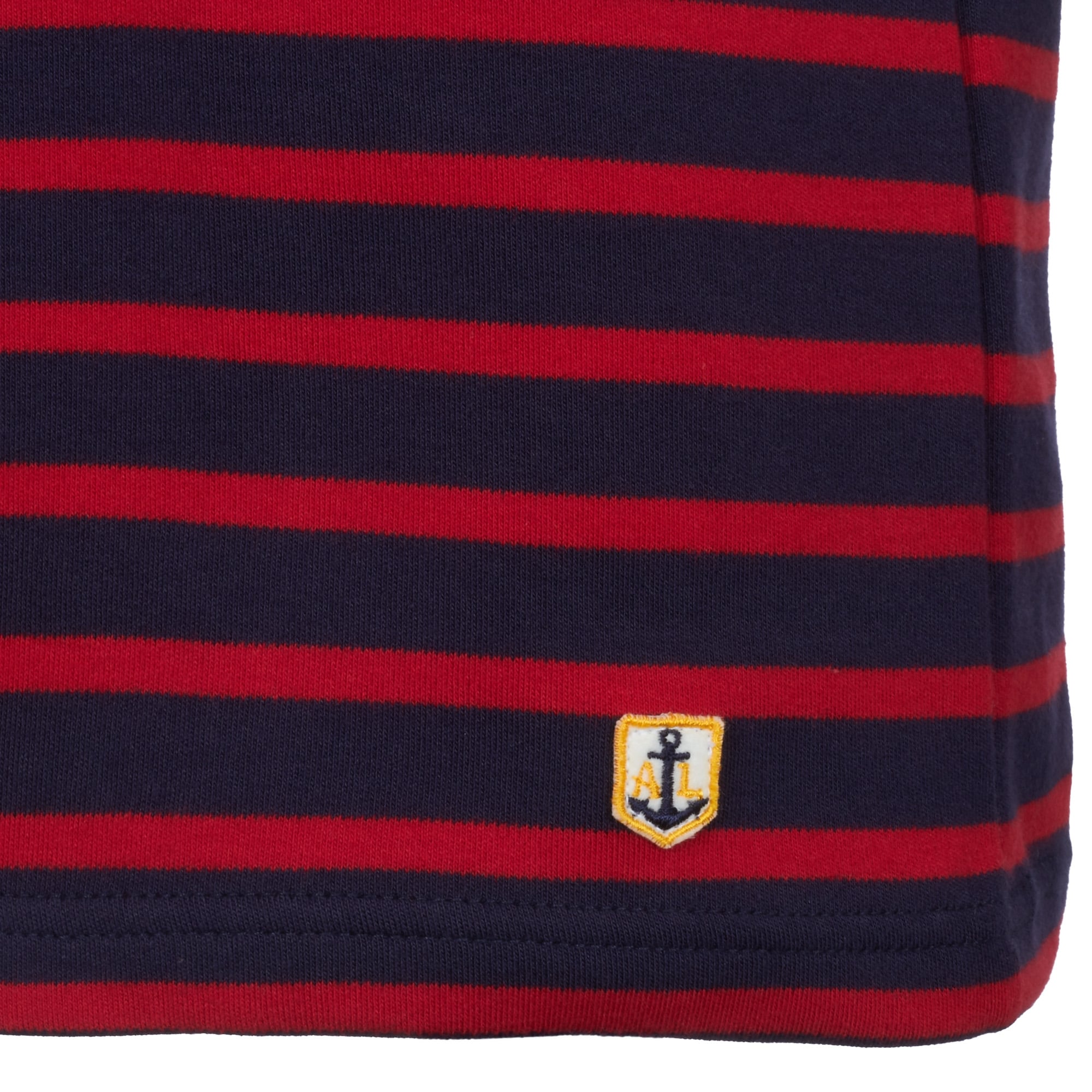 Dark Blue & Red Heritage Breton Shirt