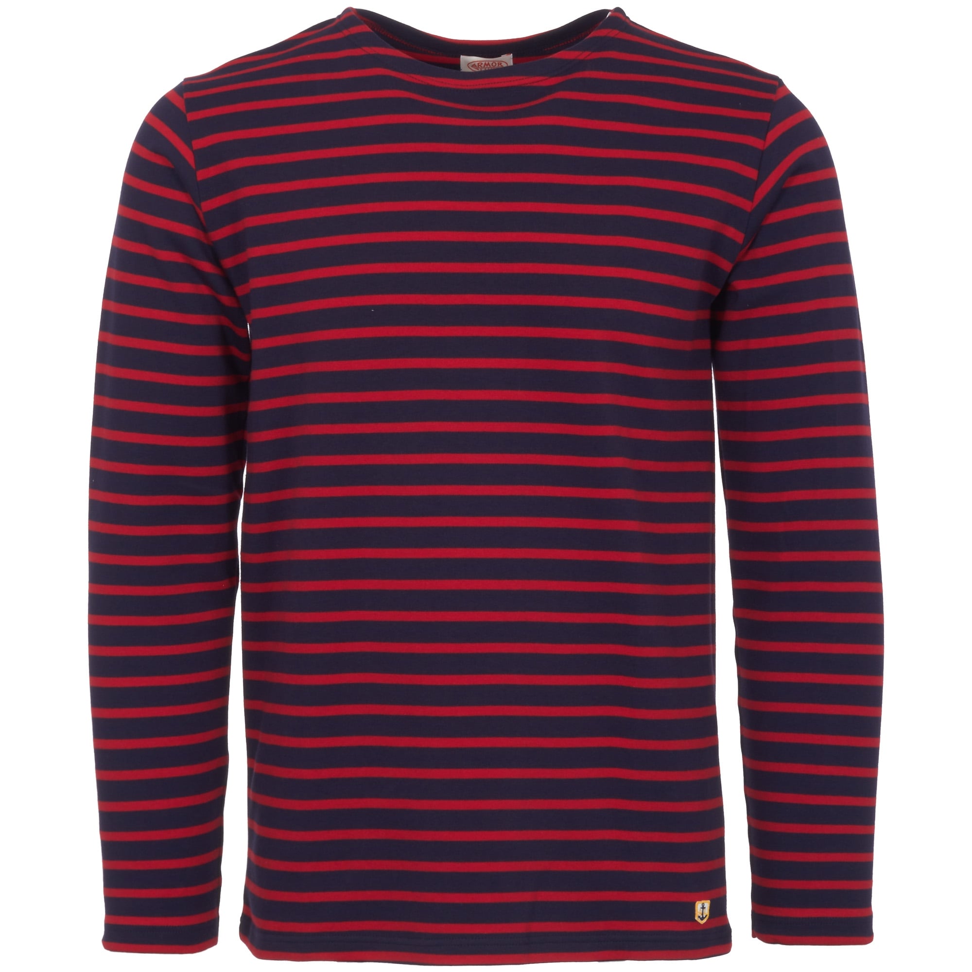 Dark Blue & Red Heritage Breton Shirt