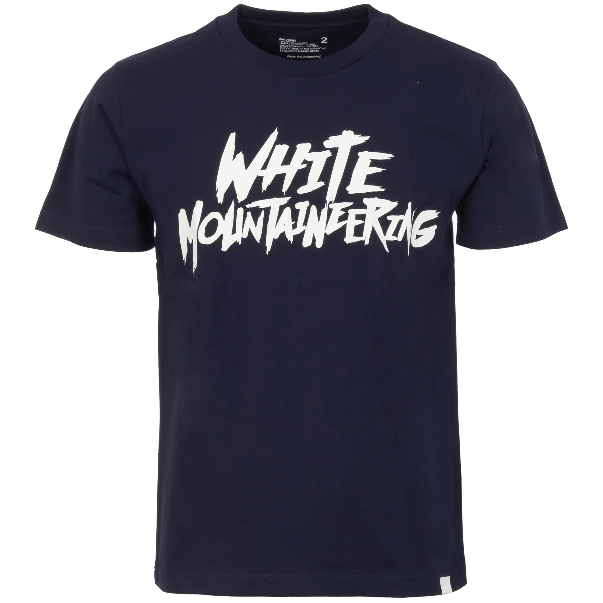White Mountaineering Navy Logo Printed T-Shirt