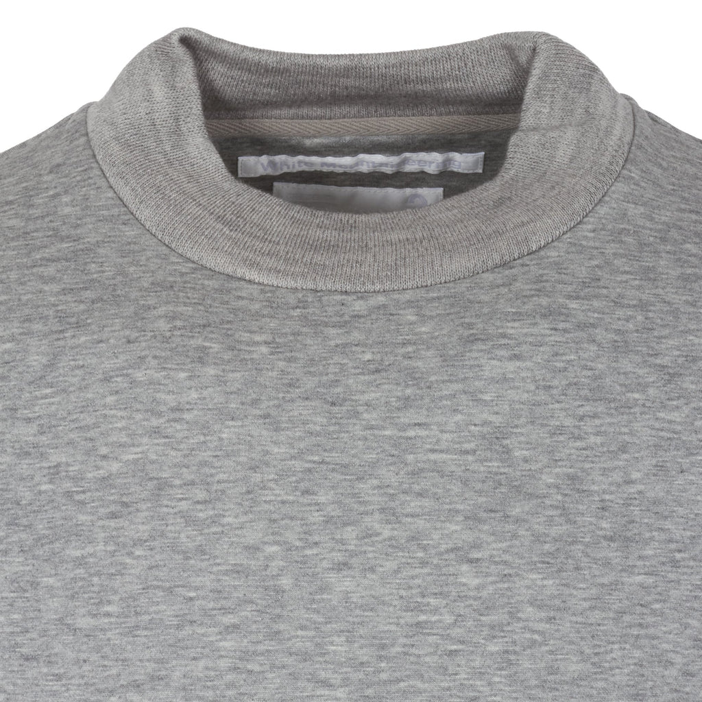 White Mountaineering Grey Contrast Border Mock Neck Jumper