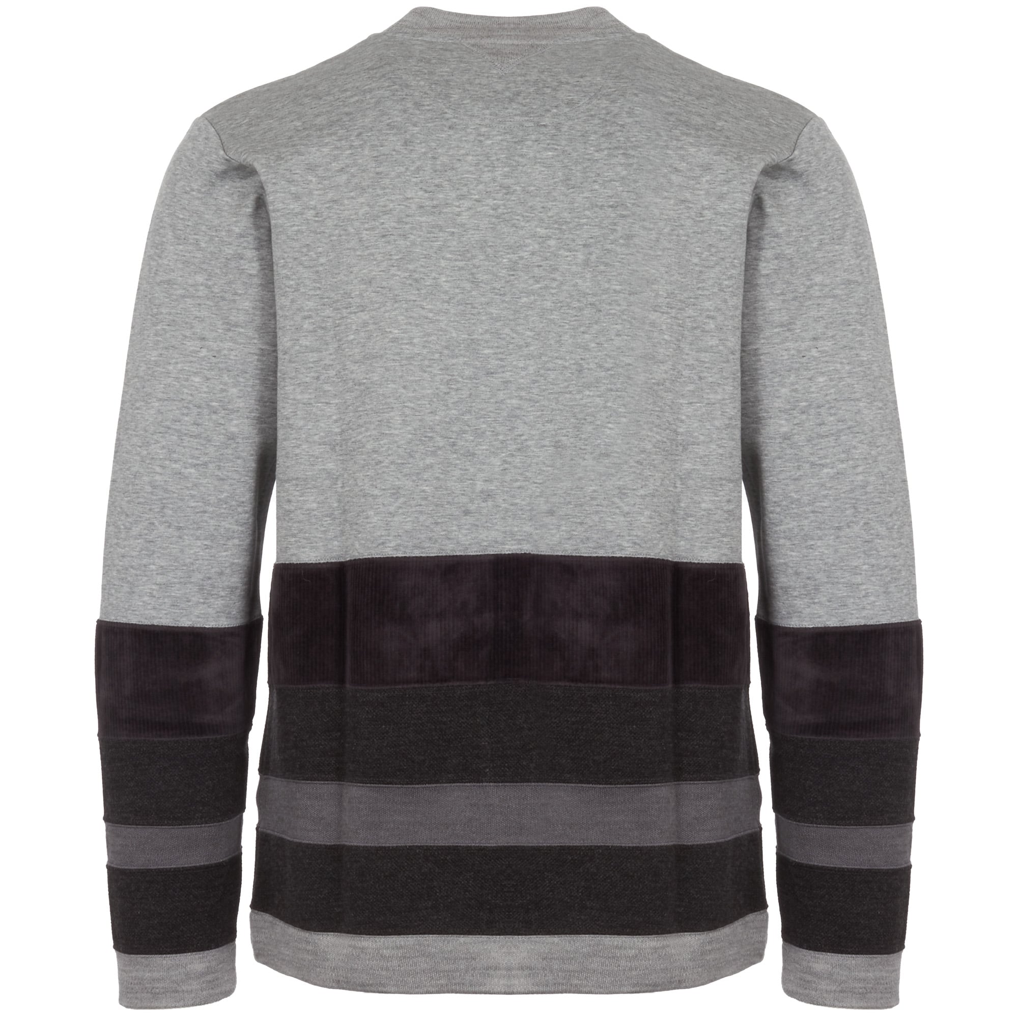 White Mountaineering Grey Contrast Border Mock Neck Jumper