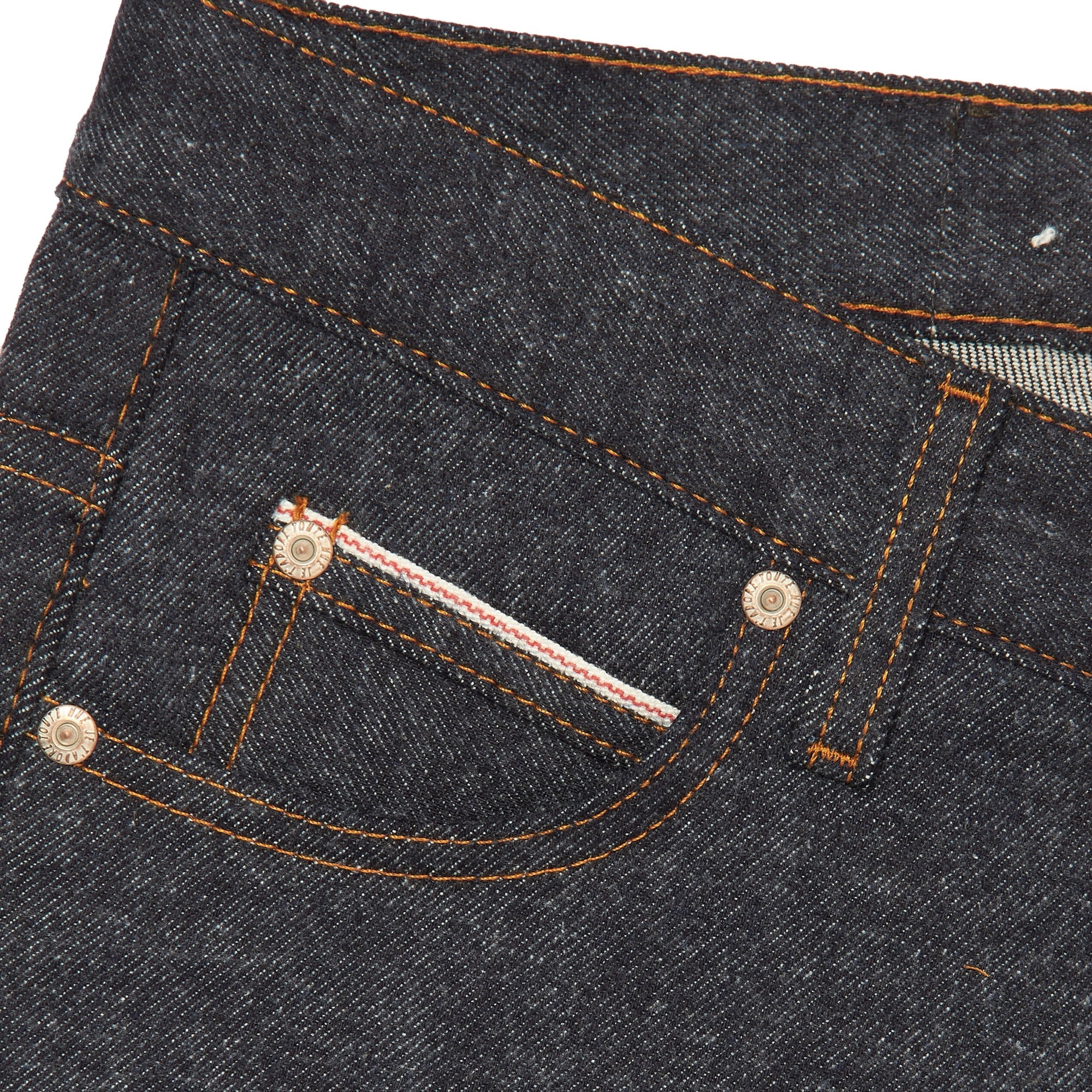 Naked and Famous Denim Indigo Super Skinny Guy Brushed Stretch Selvedge Jeans