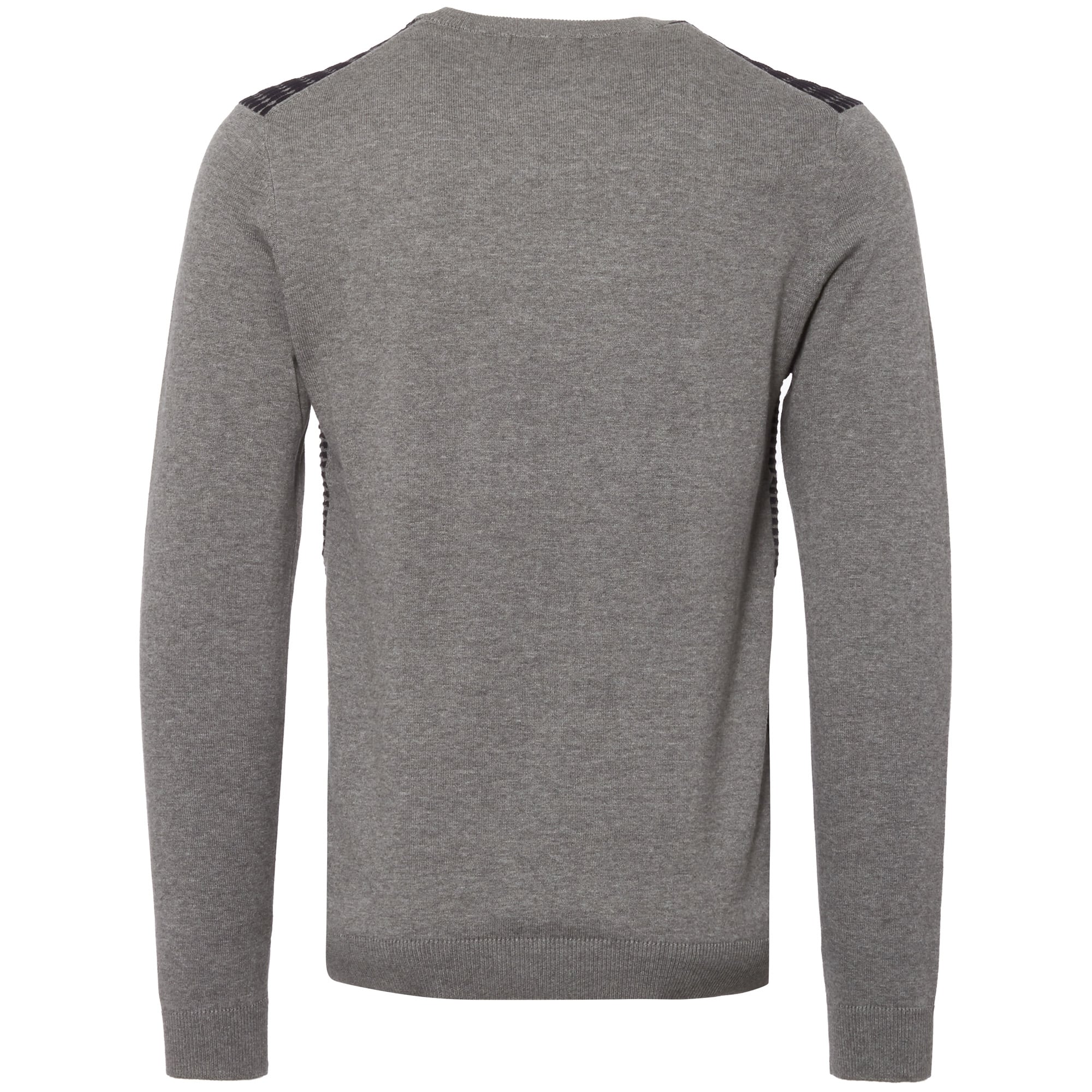 Matinique Grey and Navy Melange Triton Jumper
