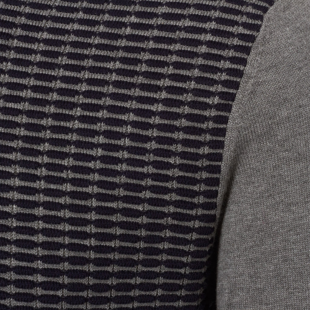 Matinique Grey and Navy Melange Triton Jumper