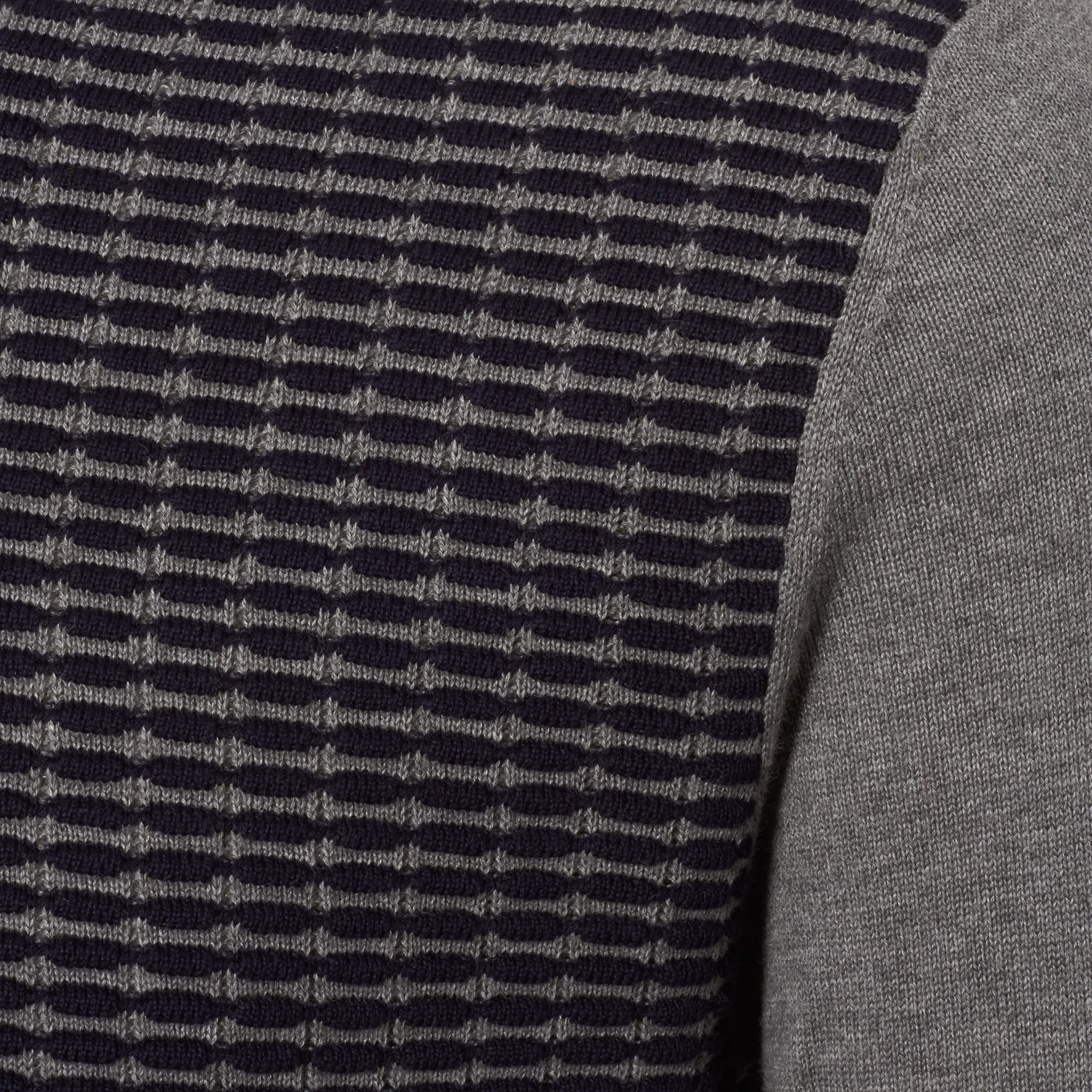 Matinique Grey and Navy Melange Triton Jumper