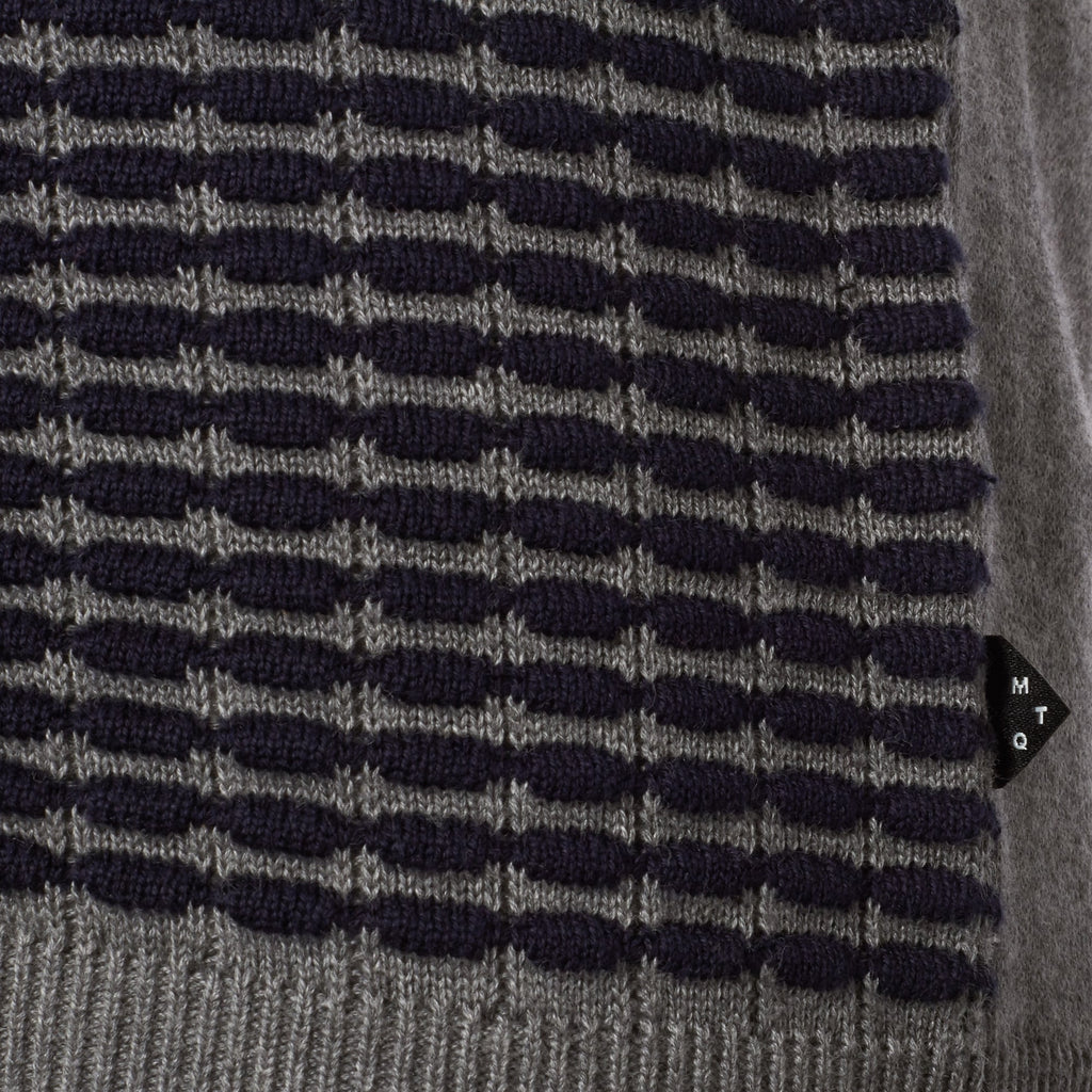 Matinique Grey and Navy Melange Triton Jumper