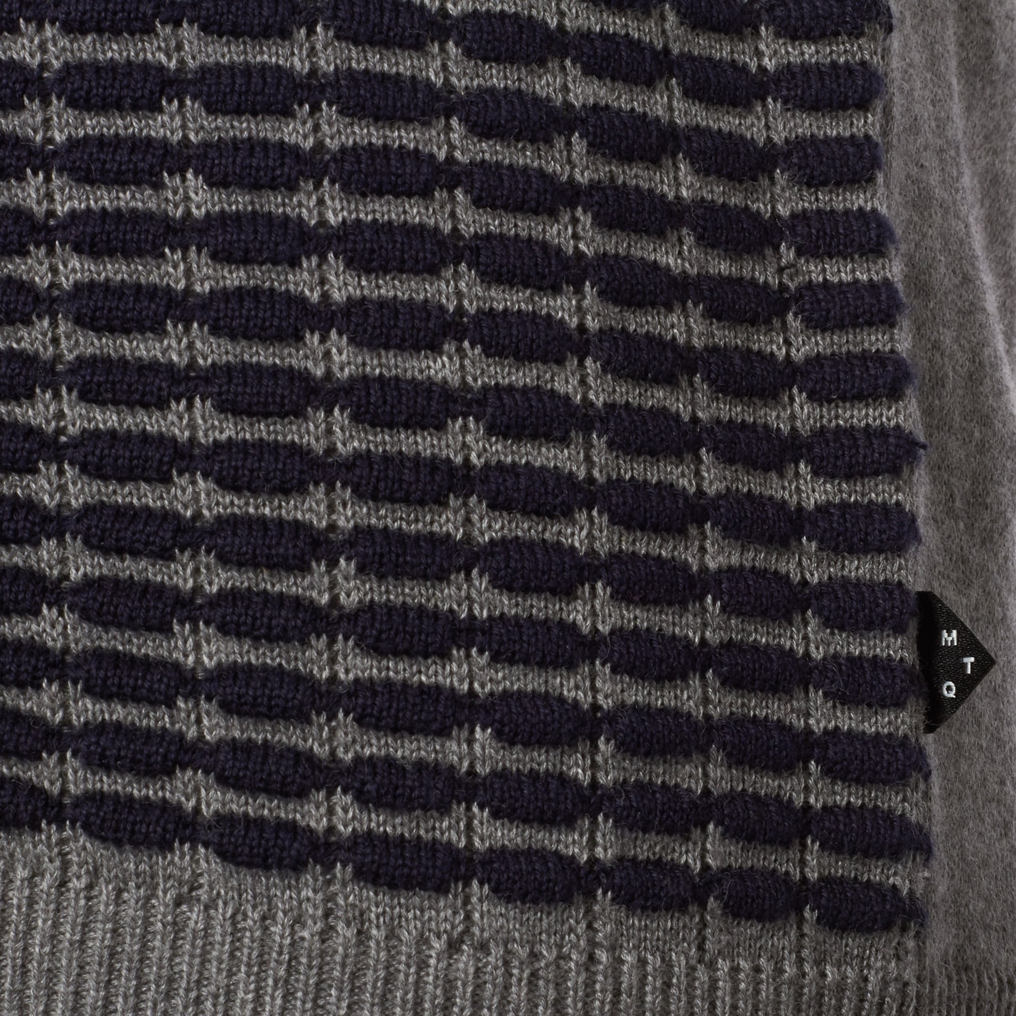 Matinique Grey and Navy Melange Triton Jumper