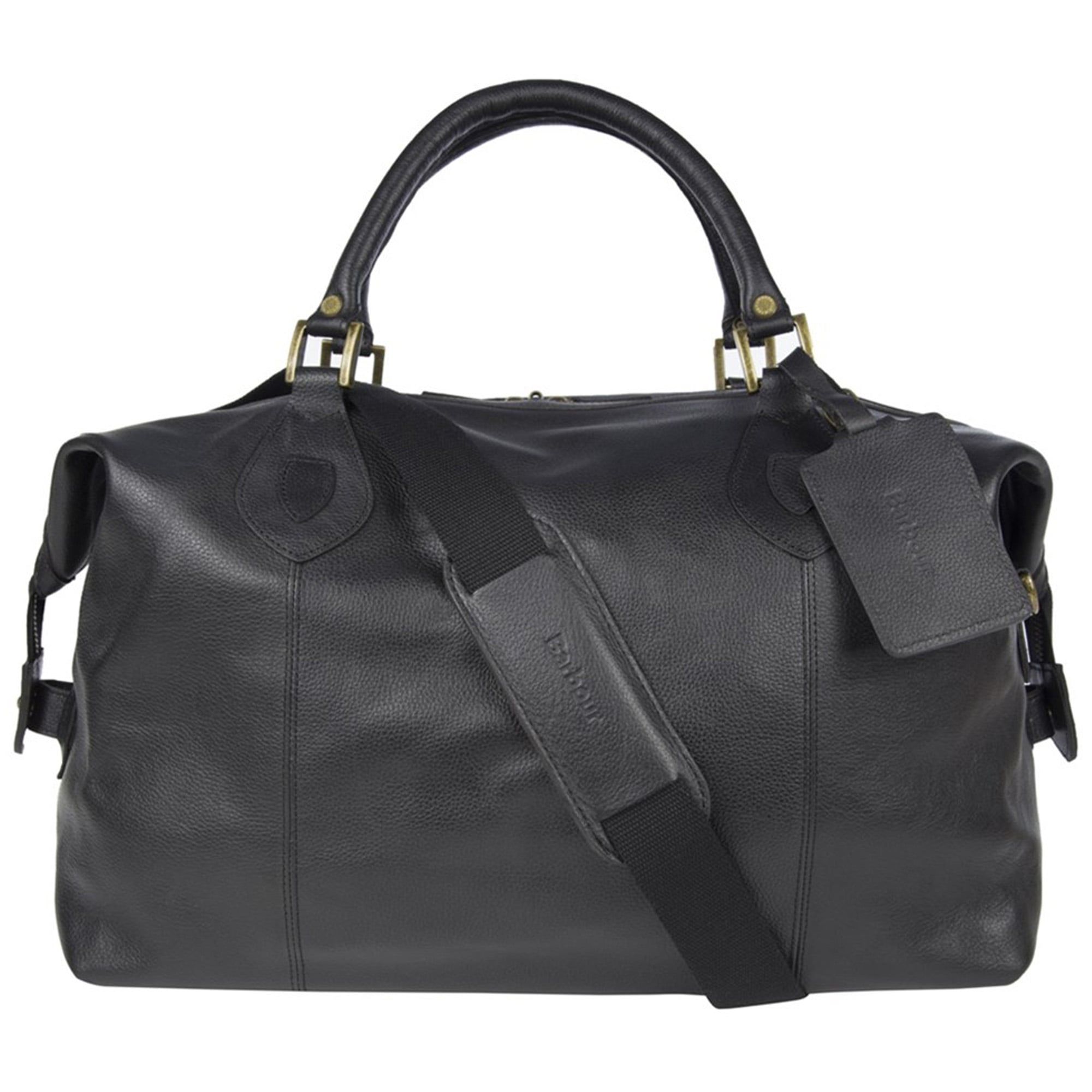 Black Leather Travel Bag