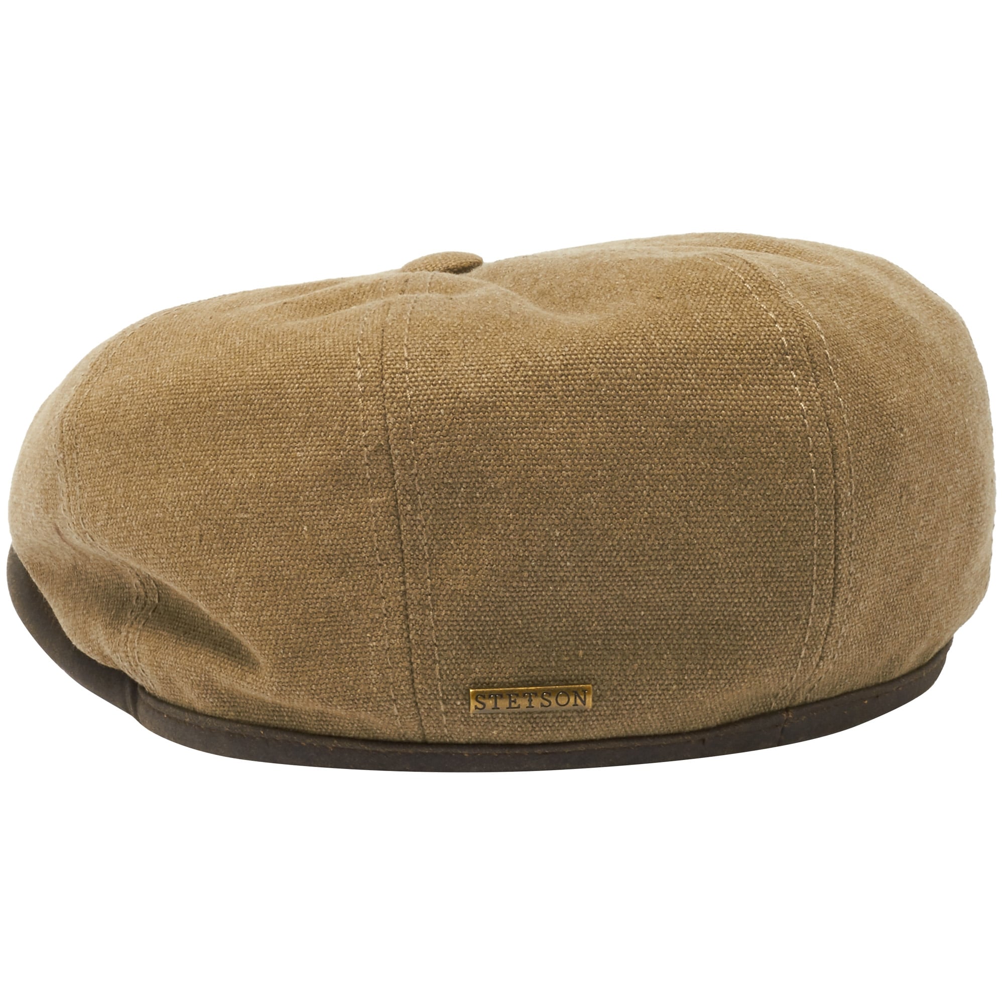 Stetson Hats Canvas Flat Cap- Olive
