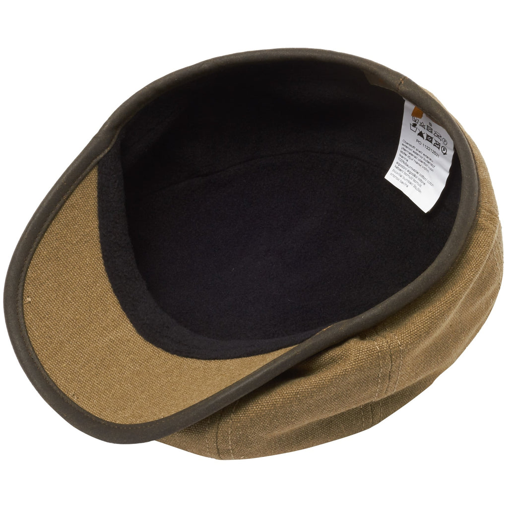 Stetson Hats Canvas Flat Cap- Olive
