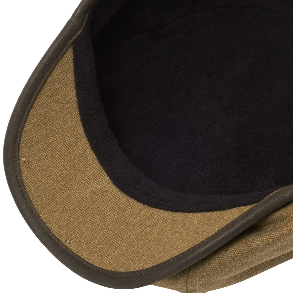 Stetson Hats Canvas Flat Cap- Olive