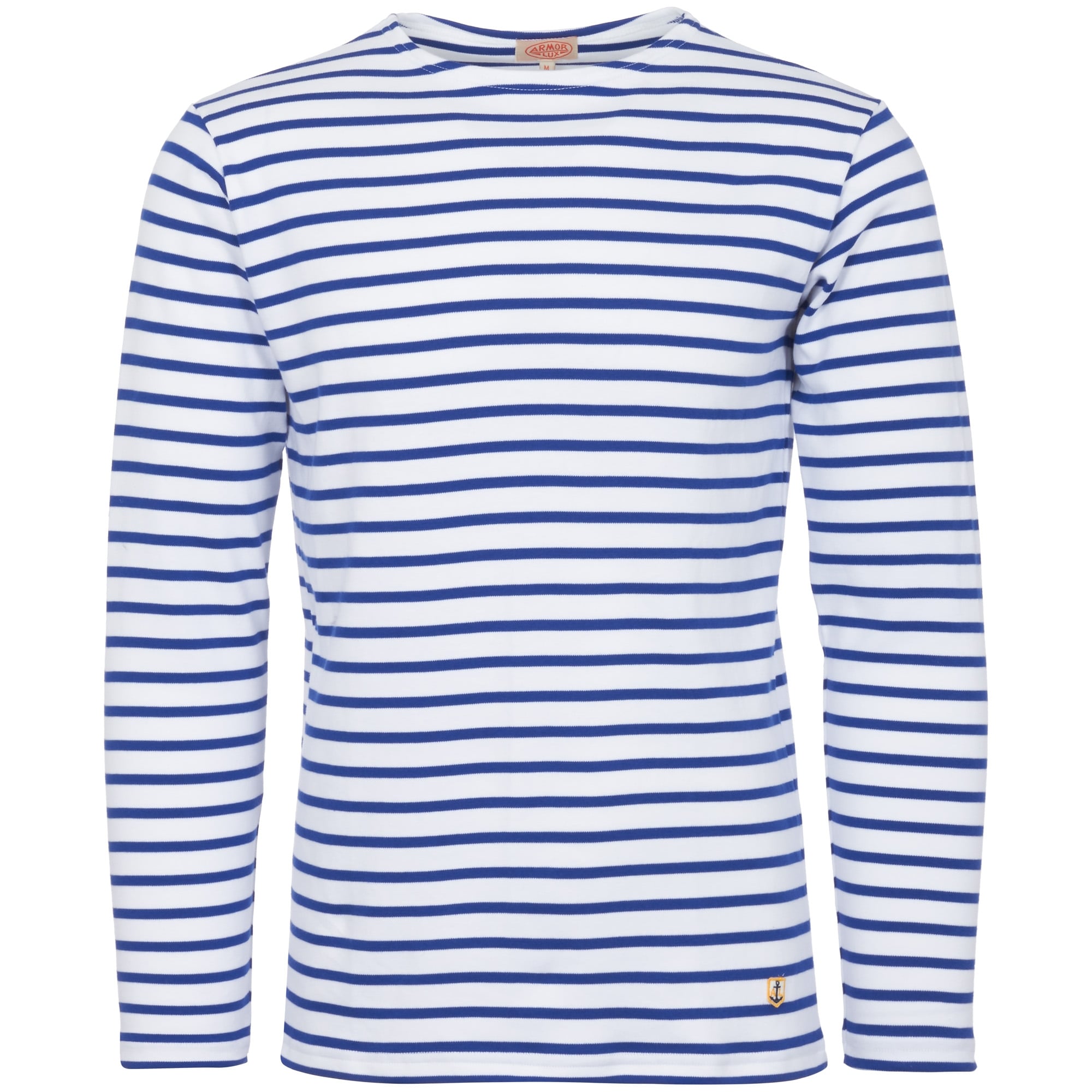 White & Blue Star Long Sleeved Breton Sailor T-Shirt