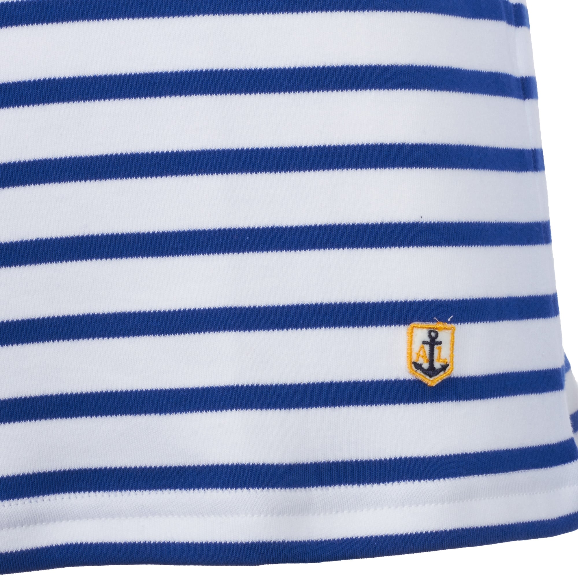 White & Blue Star Long Sleeved Breton Sailor T-Shirt