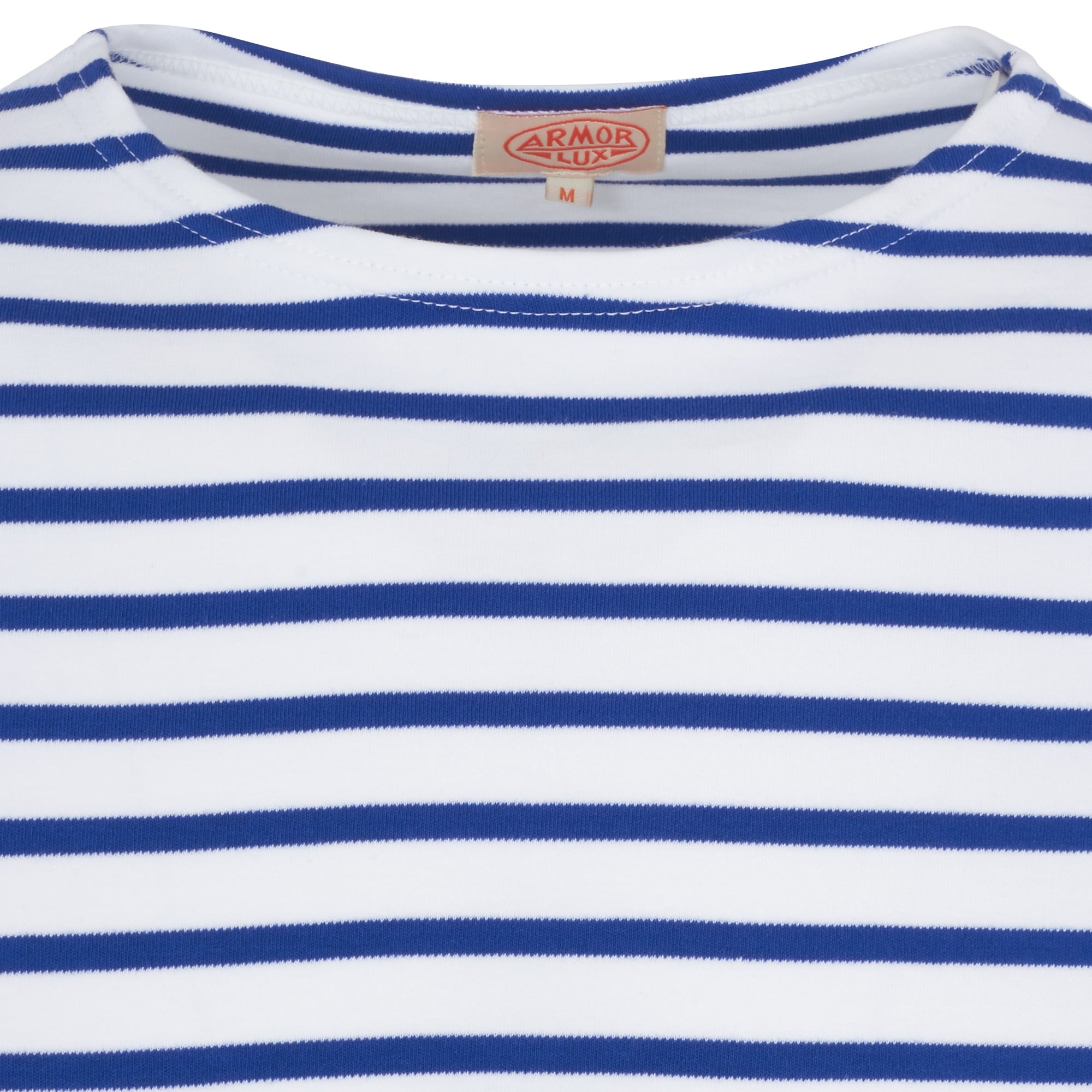 White & Blue Star Long Sleeved Breton Sailor T-Shirt