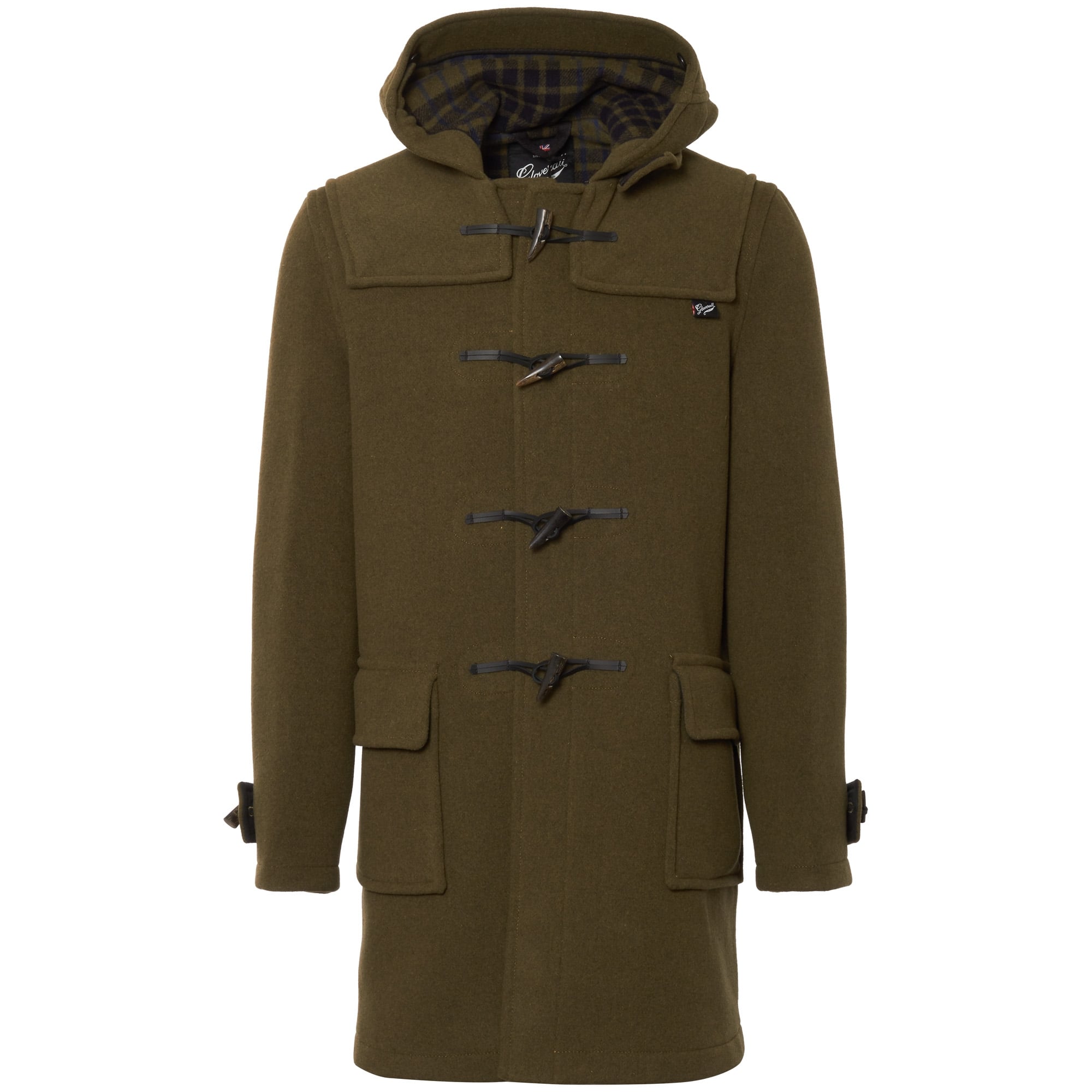 Gloverall Loden Tartan Morris Duffle Coat
