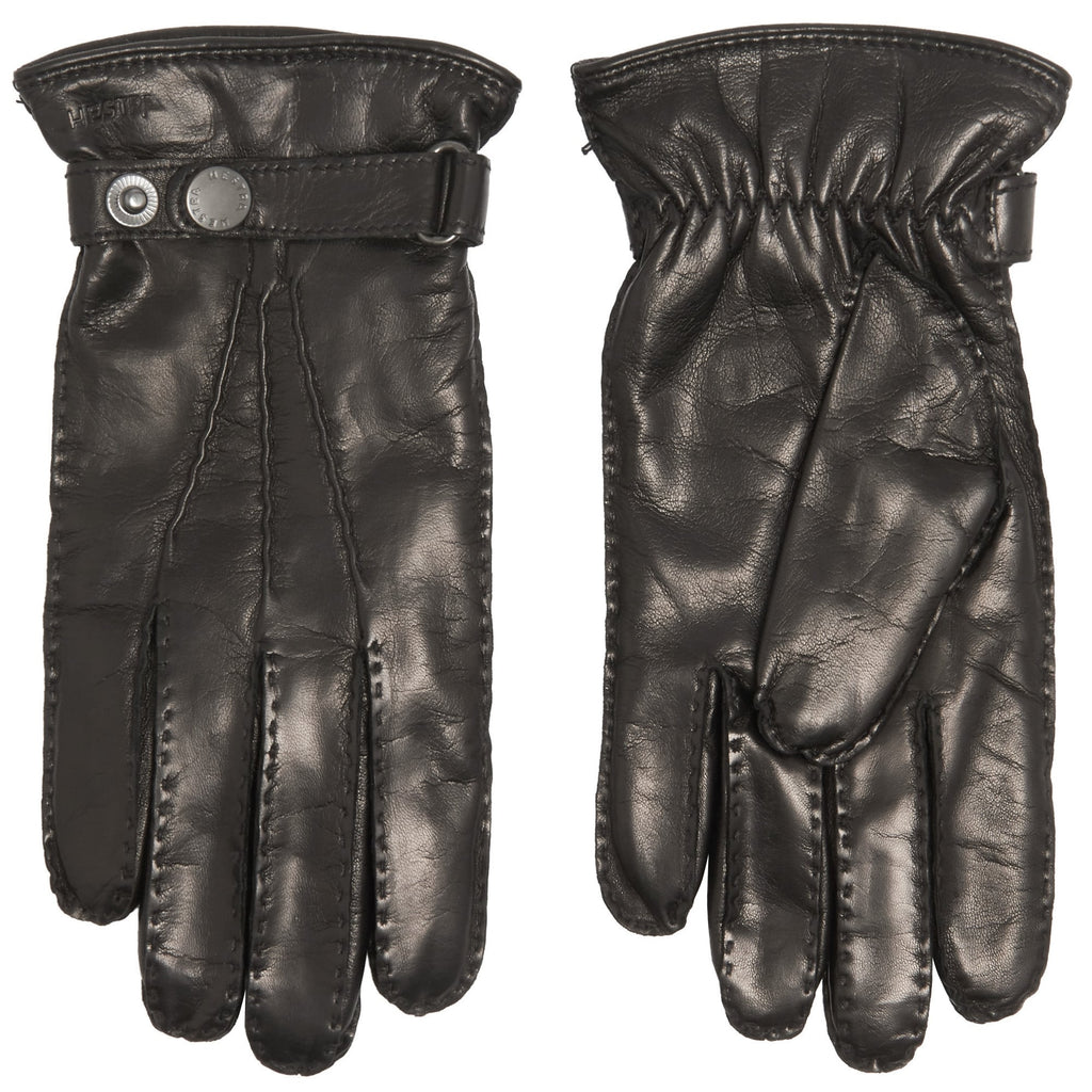 Hestra Black Jake Hairsheep Leather Gloves