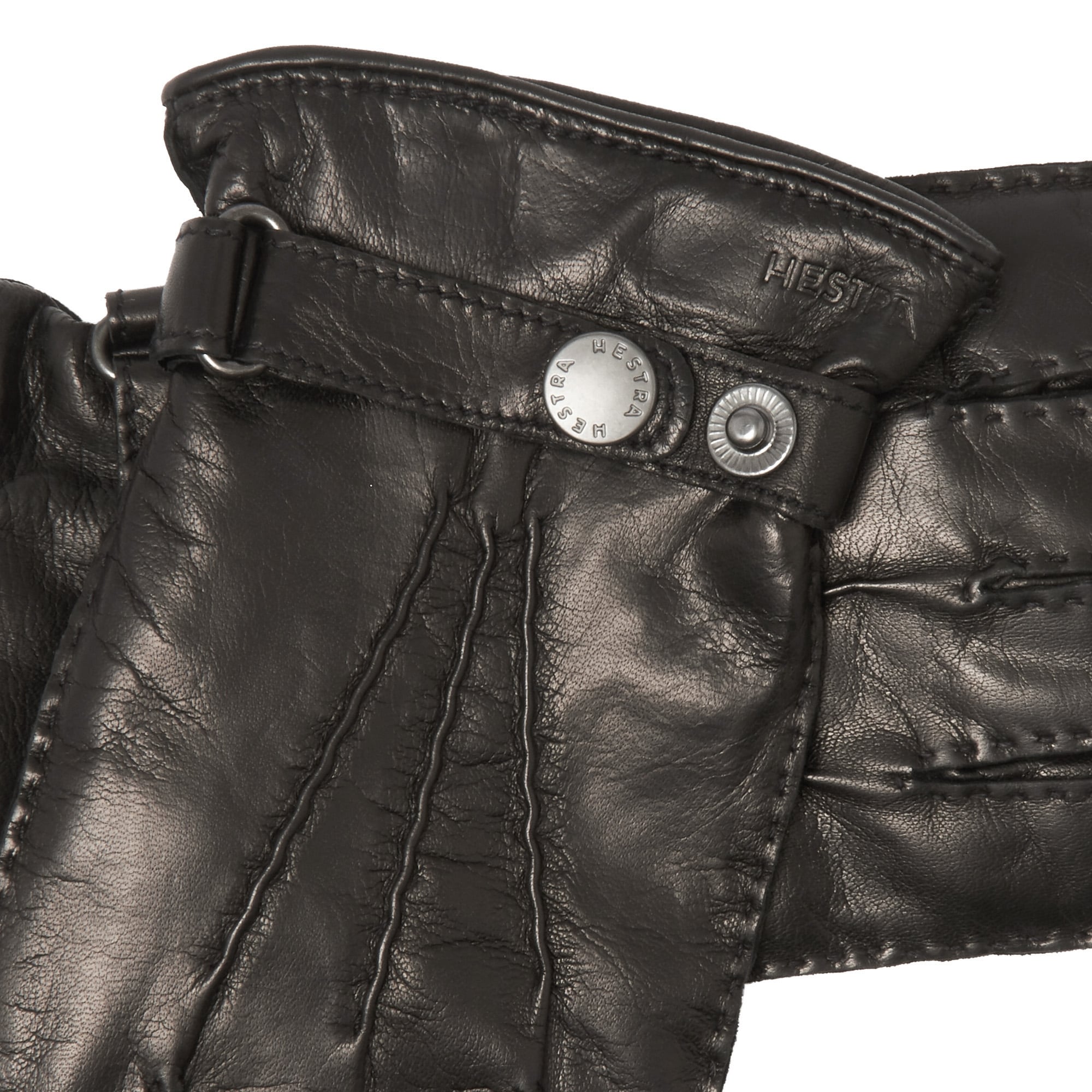 Hestra Black Jake Hairsheep Leather Gloves