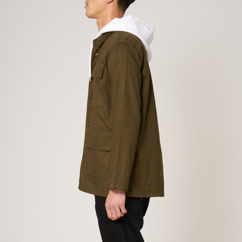 White Mountaineering Khaki Oxford Military Shirt Jacket
