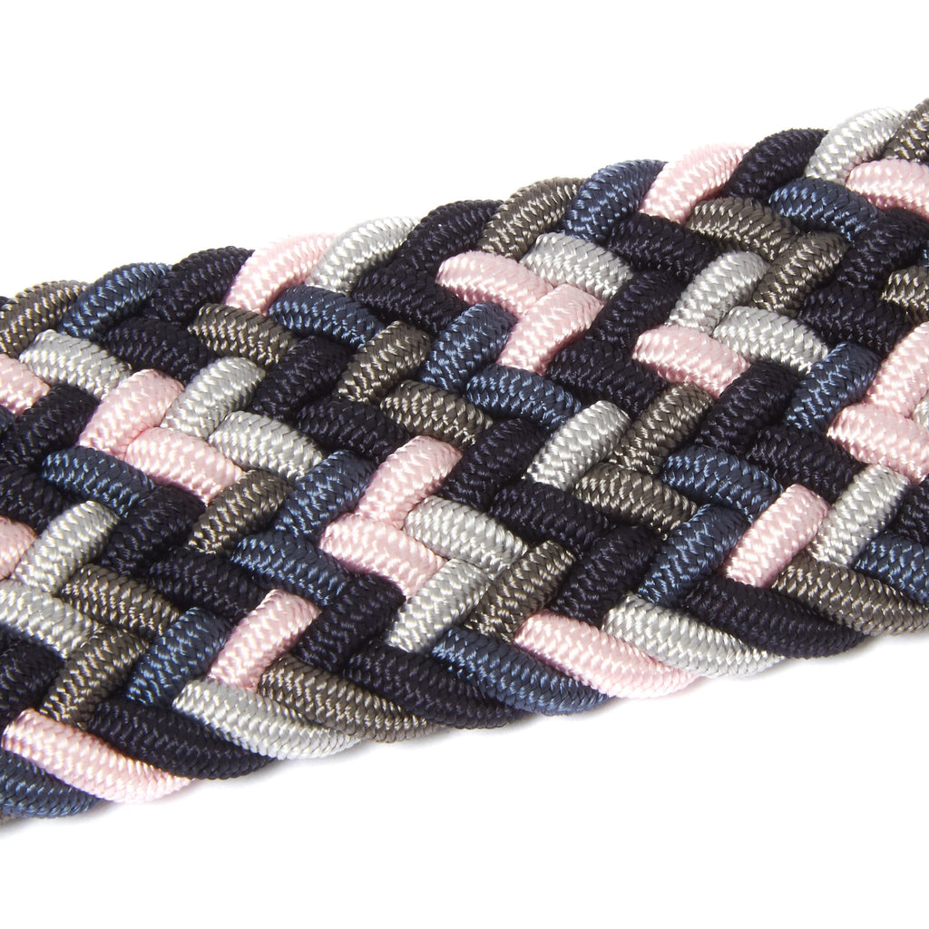 Anderson's Belts Elastic Woven Belt - Multi Pink/Grey