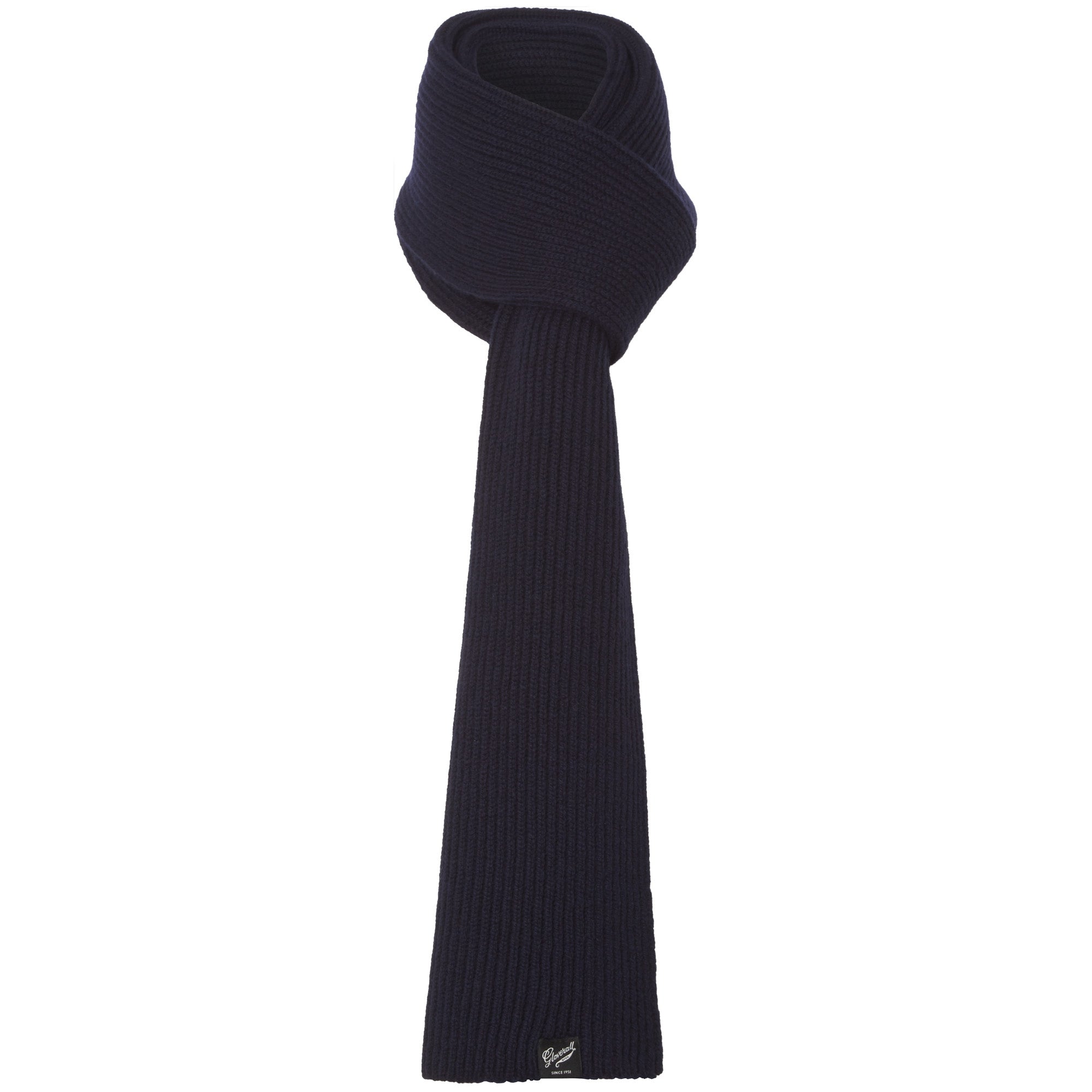 Gloverall Navy Fisherman Scarf